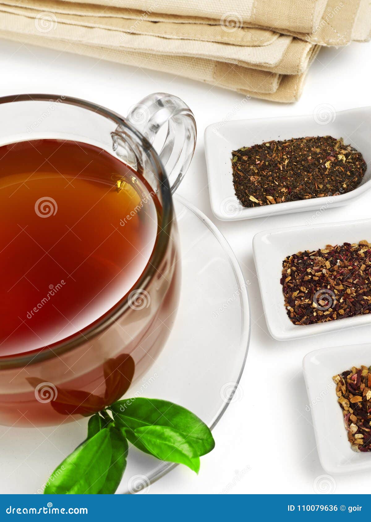 Tea cup and spoons of tea stock photo. Image of isolated 110079636