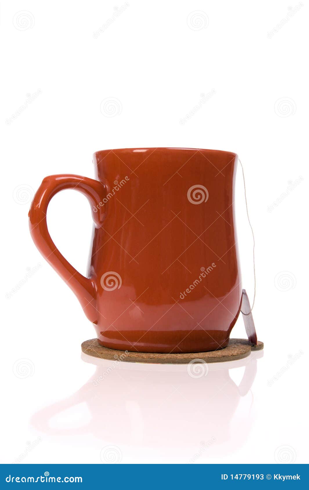 Tea cup with tea bag stock image. Image of colour, teabag 14779193