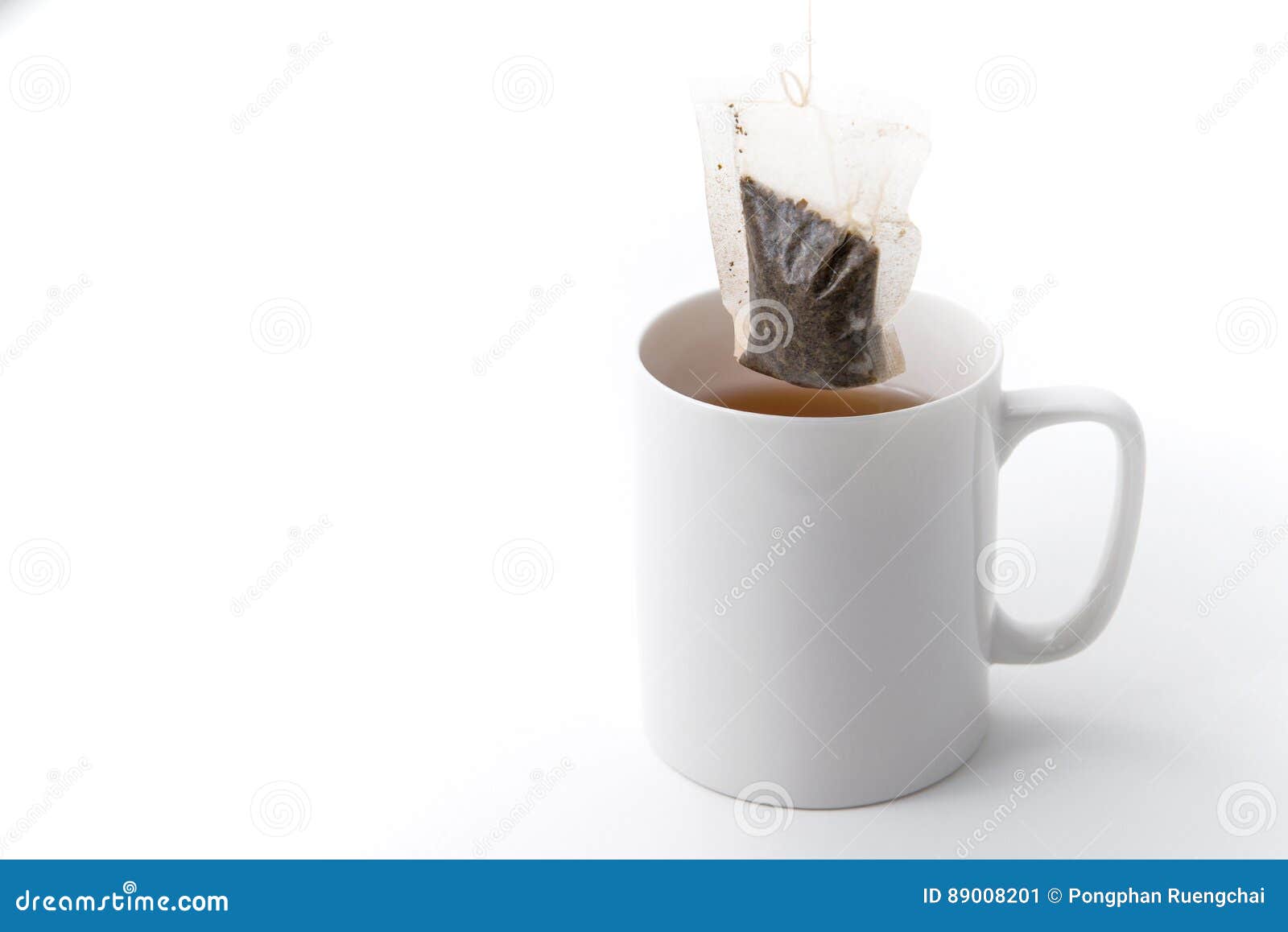 Tea cup with tea bag stock image. Image of heat, beverage 89008201