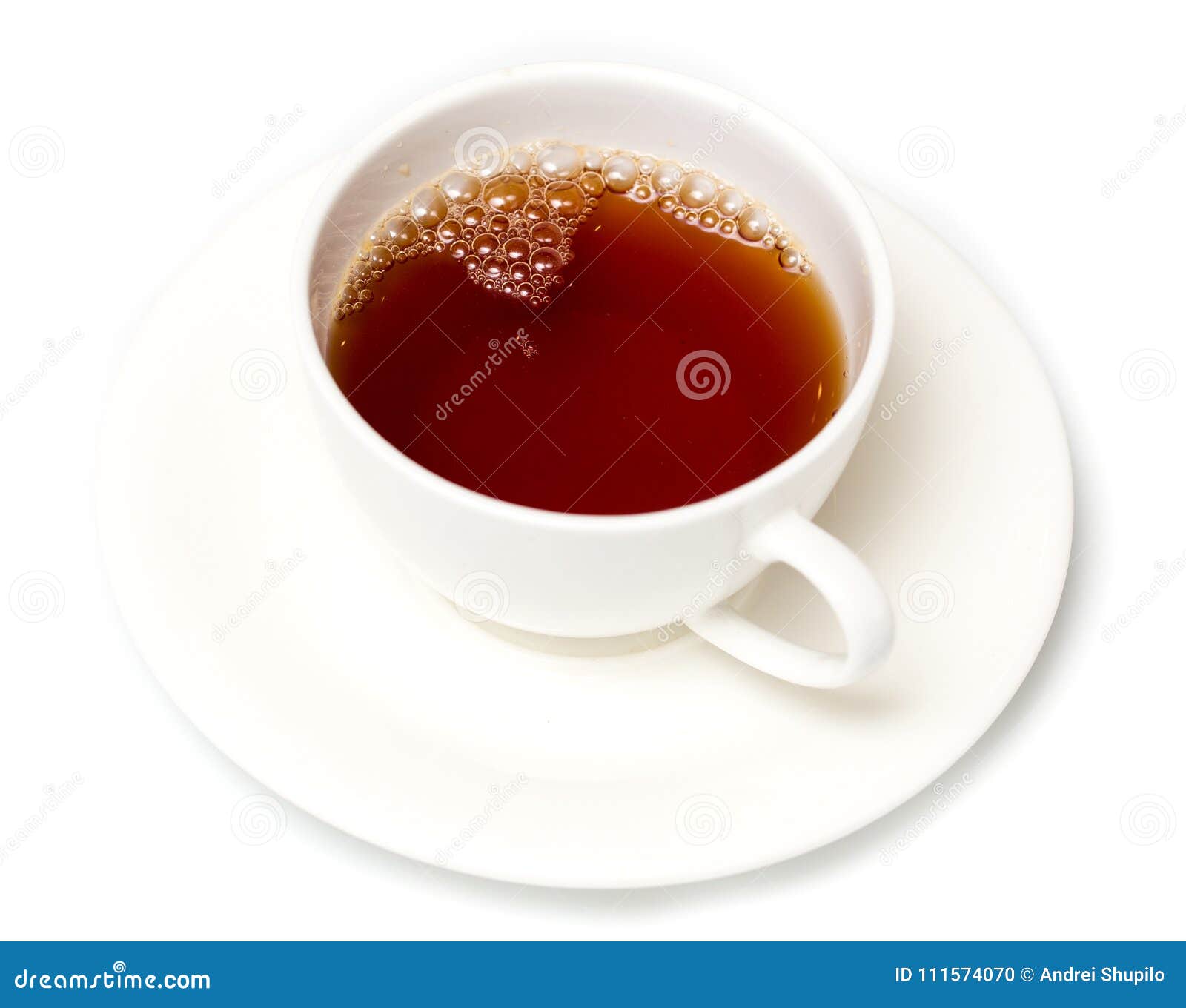 Tea in a Cup on a White Background Stock Photo Image of isolated