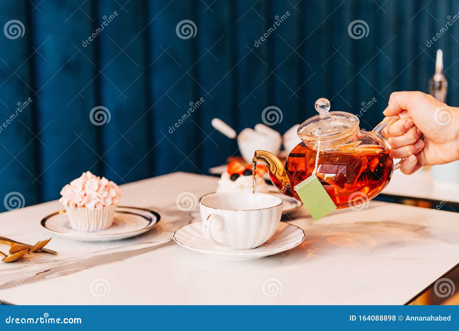Interior Image of Cozy and Stylish Tea Room Stock Photo Image of