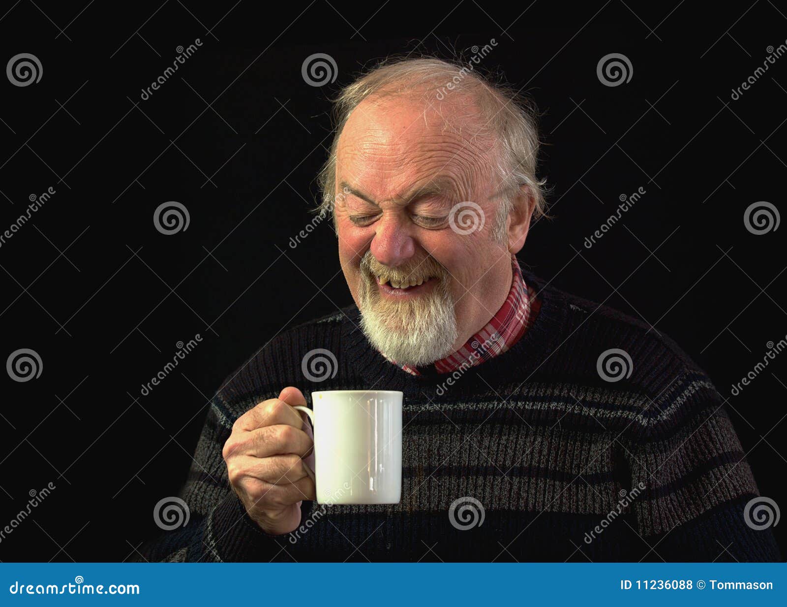 Tea Drinker stock photo. Image of grimace, male, senior 11236088