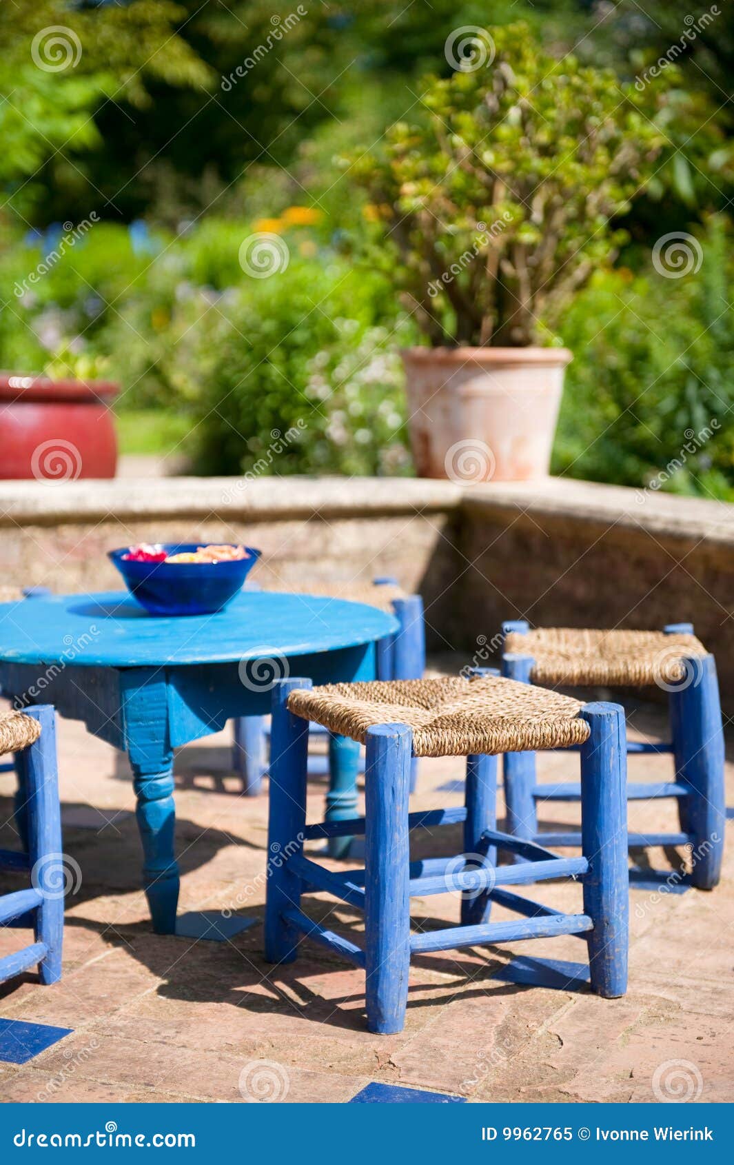 Tea garden stock image. Image of chairs, garden, holland 9962765