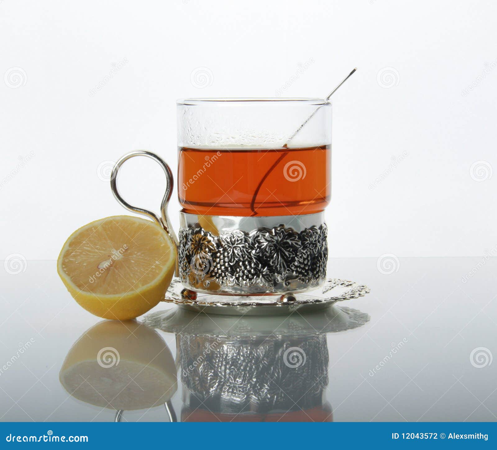 Tea in Glass Mug and Lemons Stock Photo Image of glasses, pouring