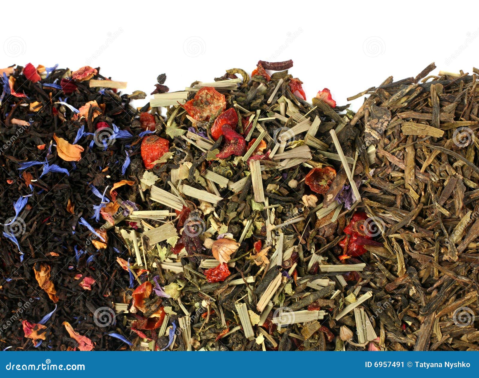 Tea herb mix stock image. Image of heap, exoticism, green 6957491
