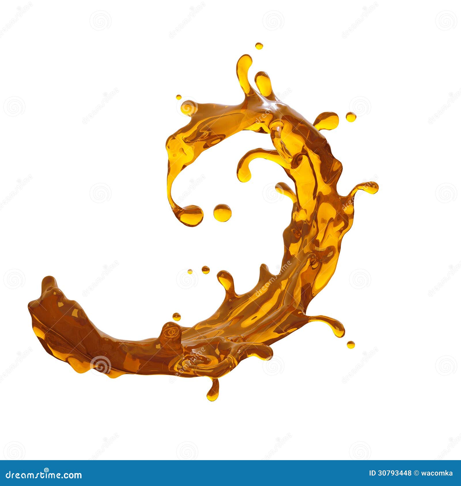 Tea, Juice Or Alcohol Dynamic Drink Splash Stock Illustration Image