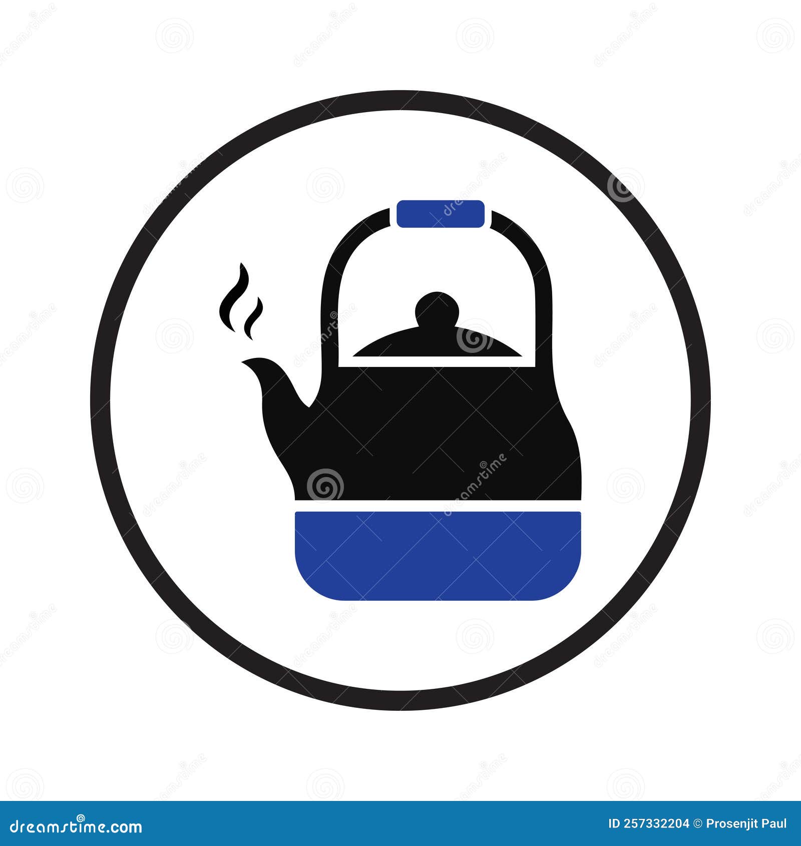 Tea kettle icon stock vector. Illustration of breakfast 257332204
