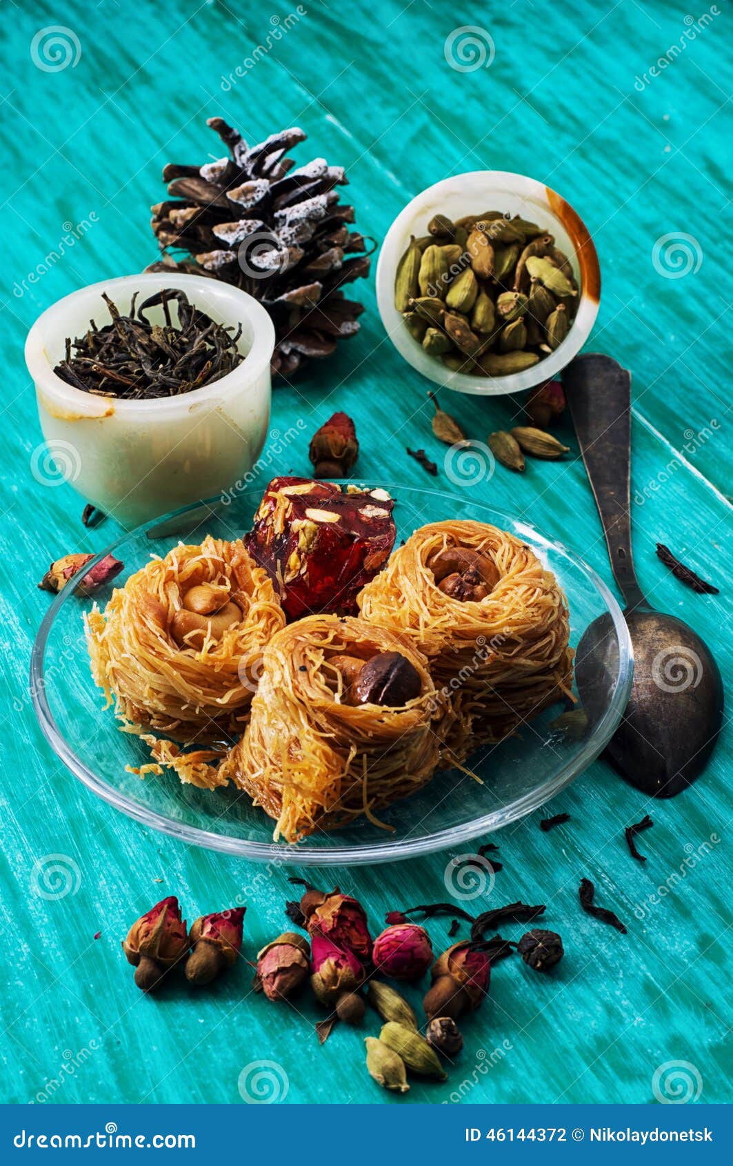 Tea leaves stock photo. Image of warming, herbal, ceremony 46144372