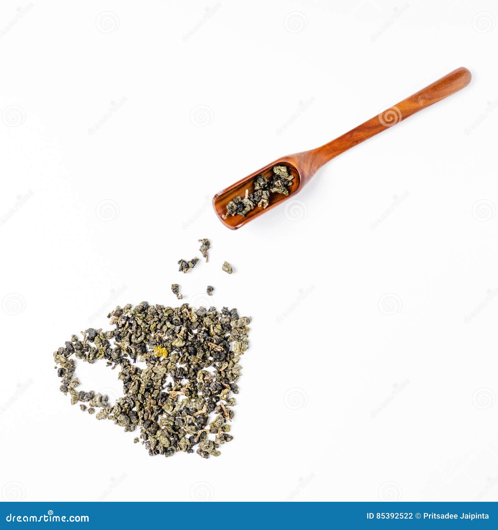 Tea Leaves and Wooden Scoop Stock Photo Image of beverage