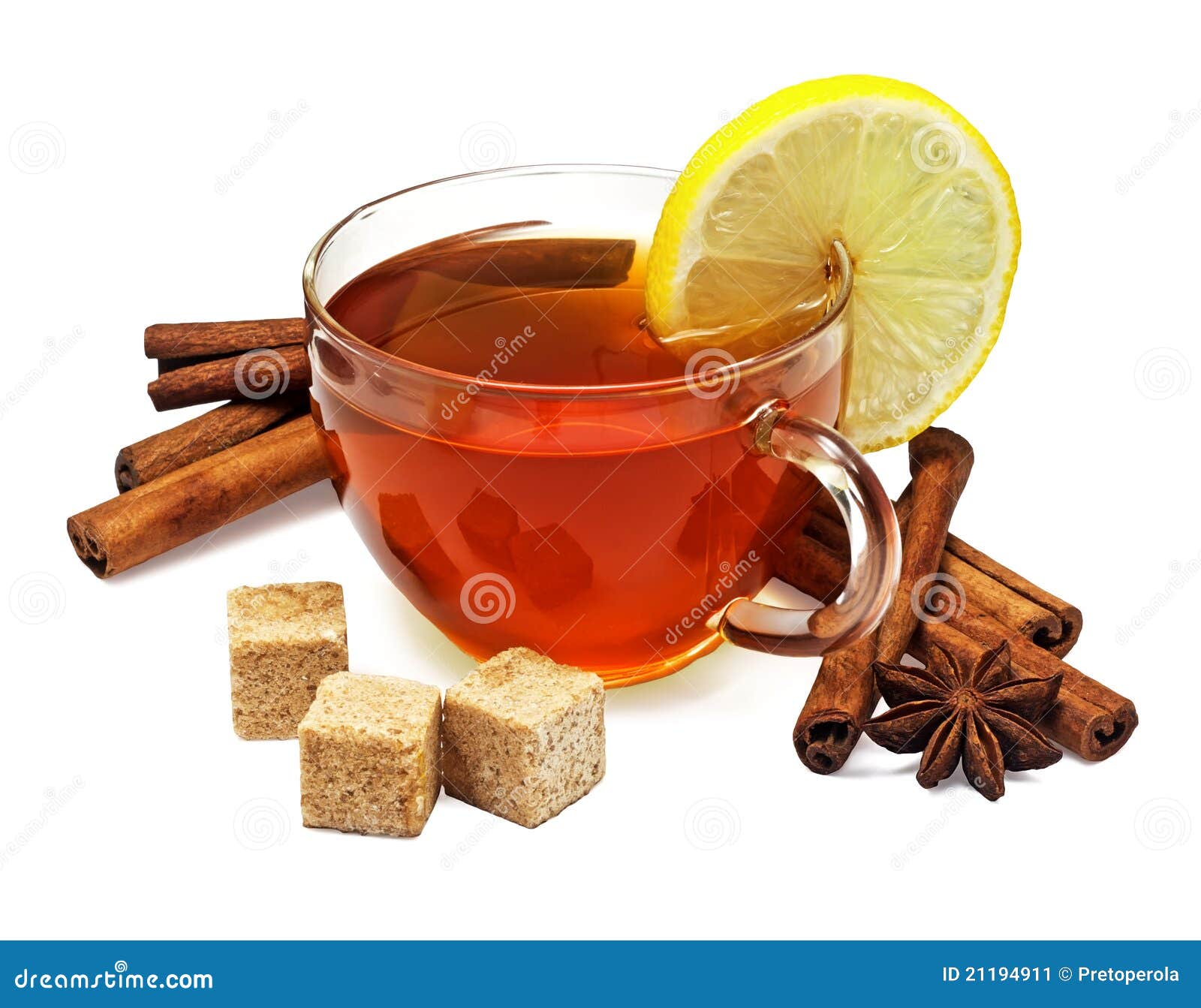Tea with Lemon and Cinnamon Stock Image Image of spice, orange 21194911
