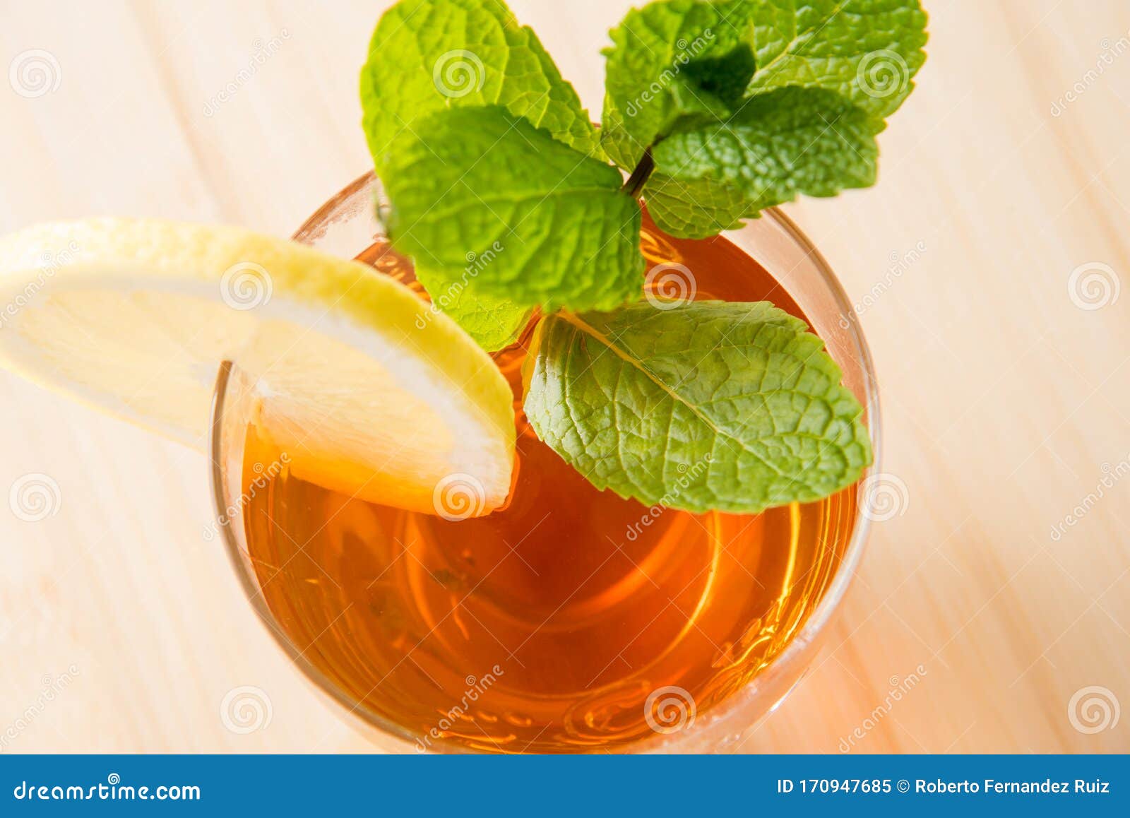 Tea with Lemon and Peppermint Stock Image Image of phot, session