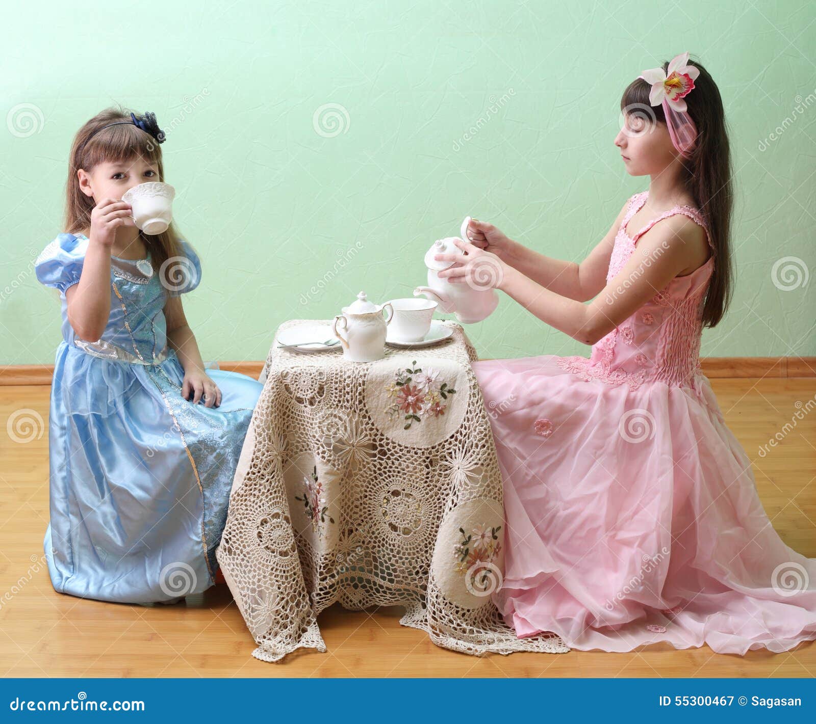 Tea Party stock image. Image of lifestyle, dressing, childhood - 55300467