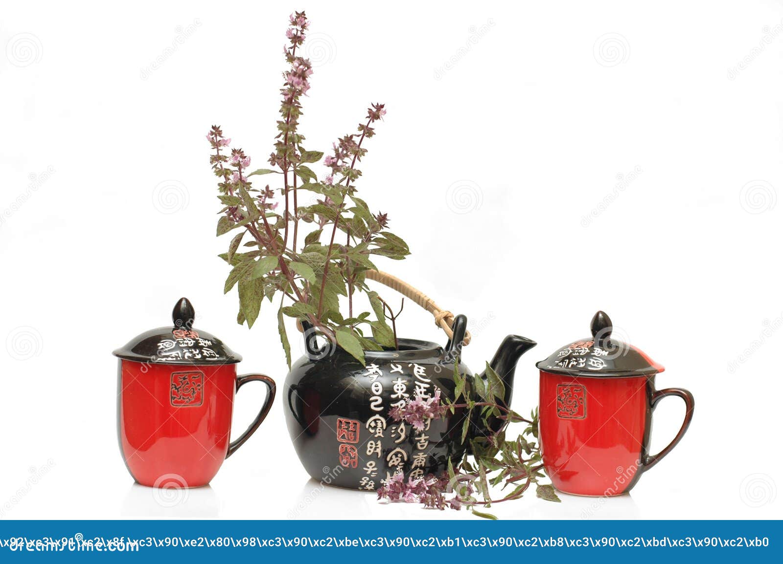 Teapot and herbal stock photo. Image of chinese, asia 25378742