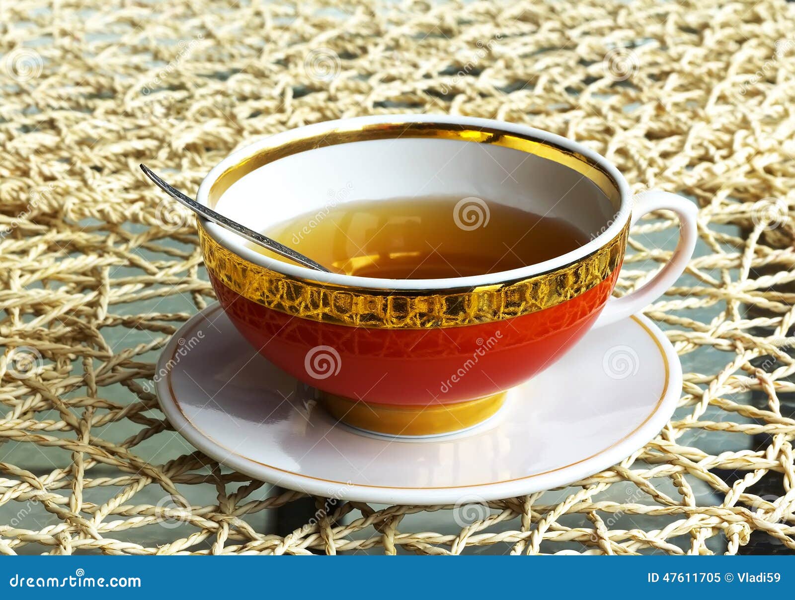 Tea in red cup stock image. Image of nature, dieting 47611705