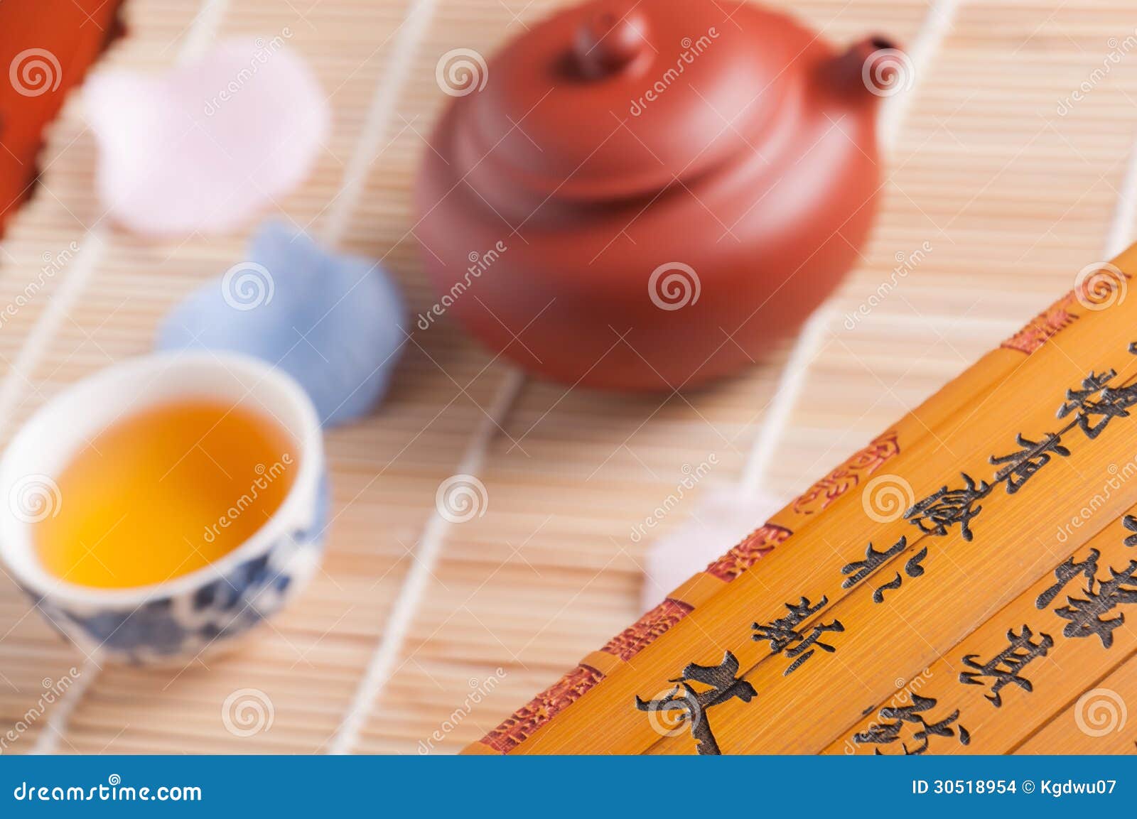 Tea set stock photo. Image of teapot, life, shot, petals 30518954