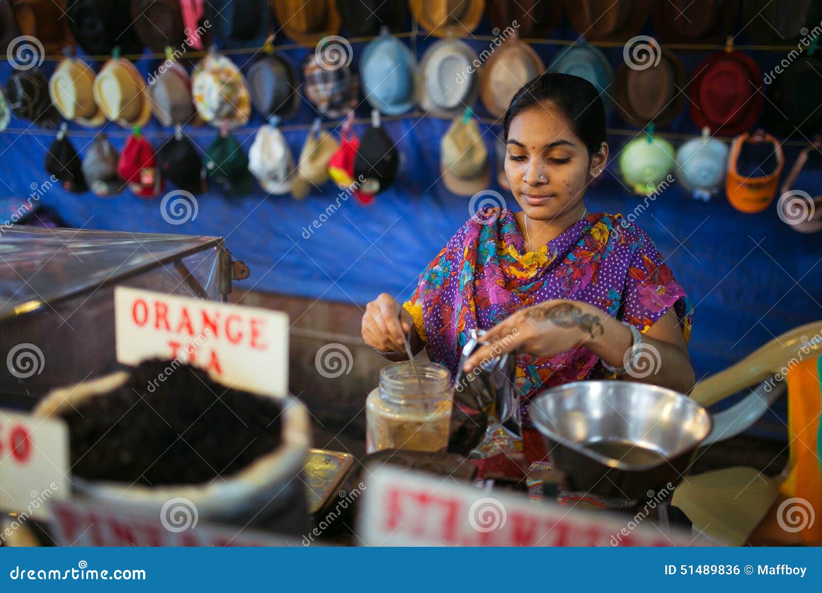 Tea shop in India editorial photo. Image of active, goods 51489836