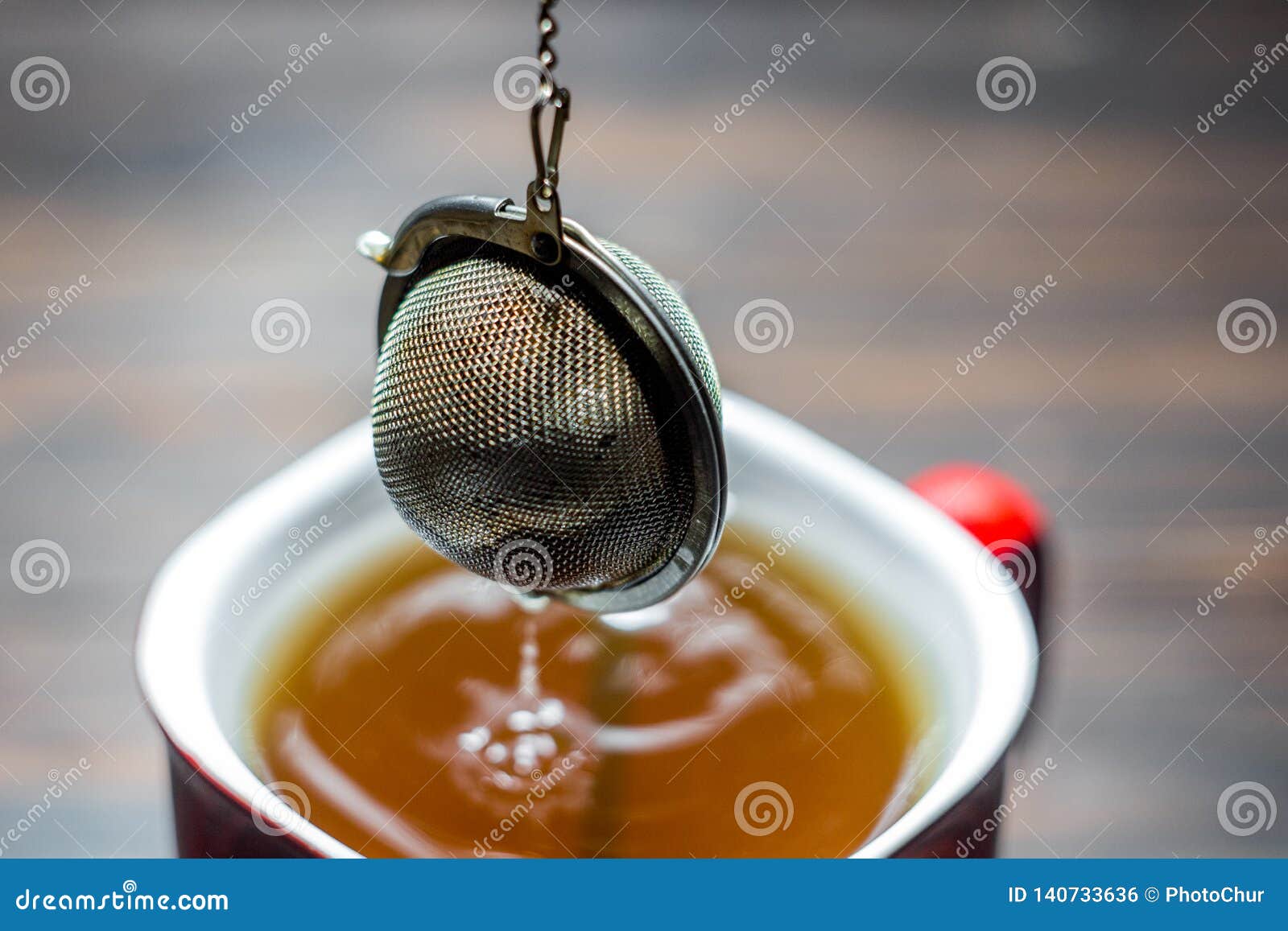Tea Strainer for Brewing Tea Stock Photo Image of clean, glass 140733636