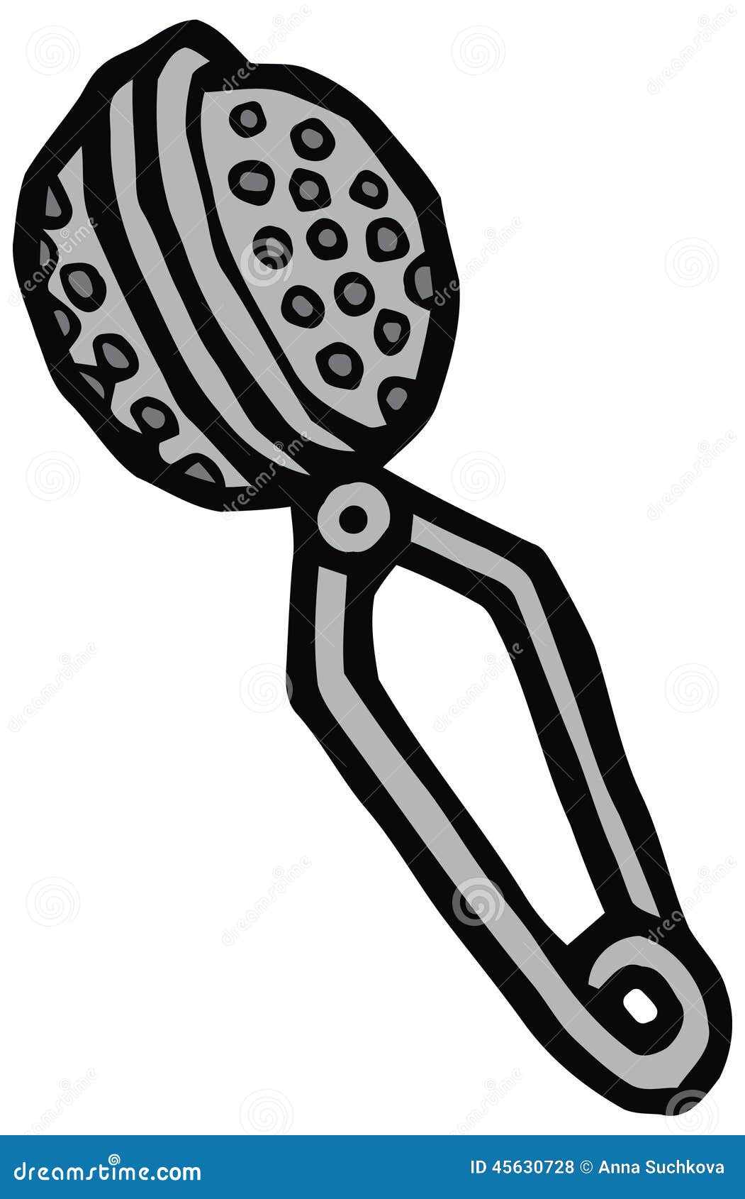 Tea Strainer Vector Drawing Stock Vector Illustration of isolated