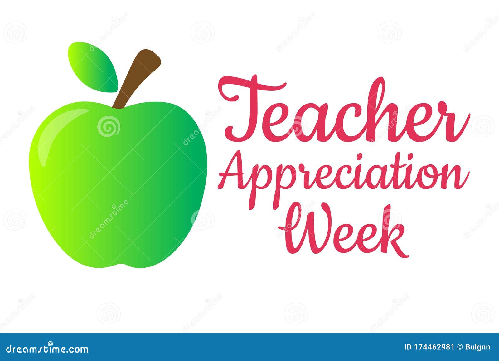teacher appreciation week. holiday concept. template for background, banner, card, poster with text inscription. 