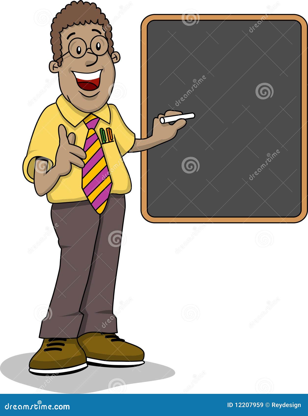 Teacher black stock vector. Illustration of education - 12207959