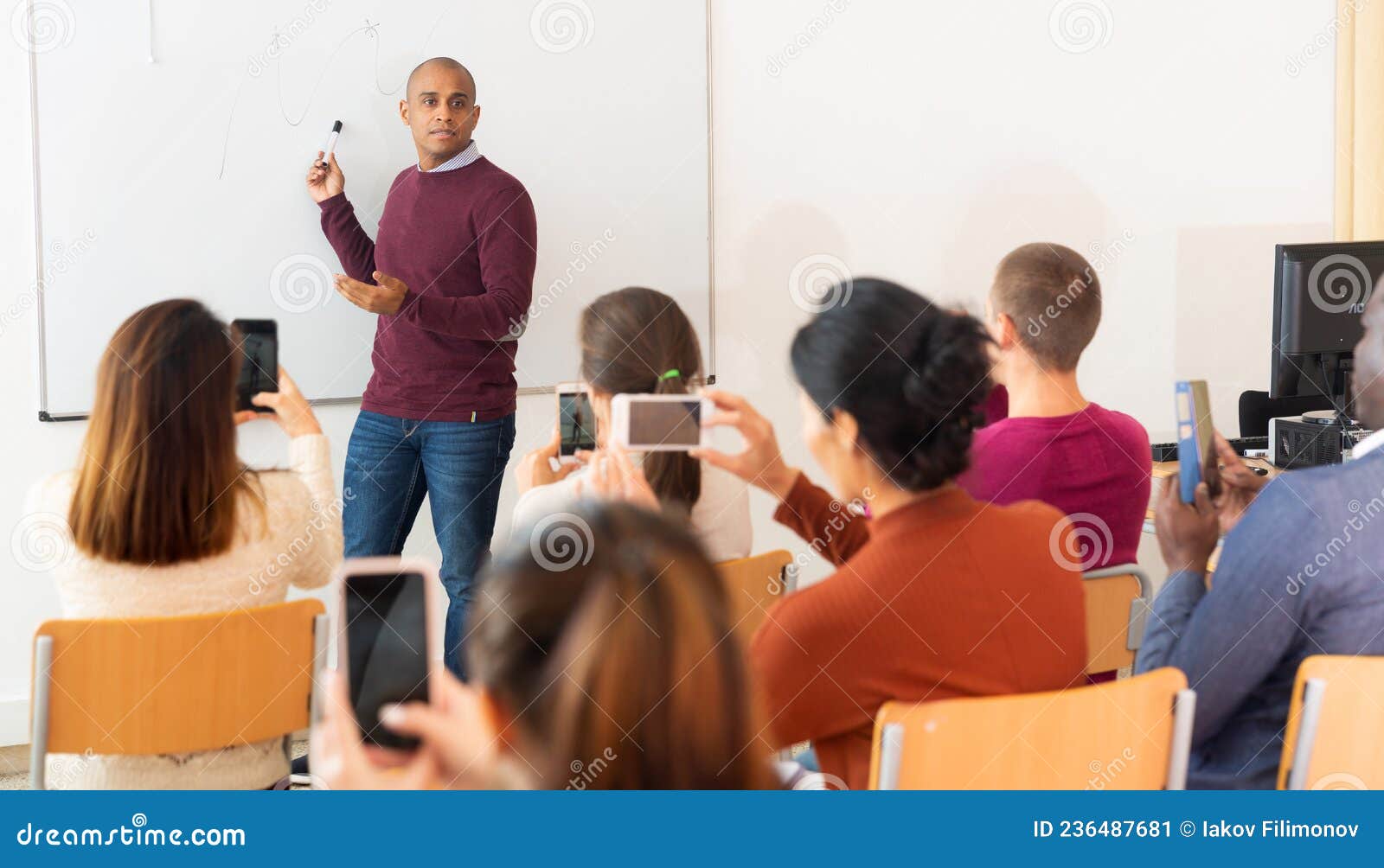 Teacher Conducts Refresher Course For Employees Stock Image Image Of teacher-conducts-refresher-course-for-employees-stock-image-image-of