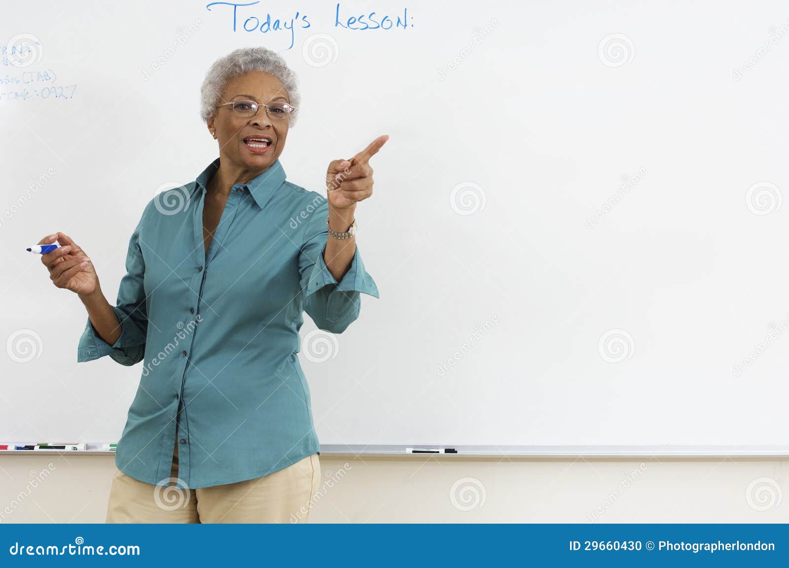 teacher explaining in the classroom