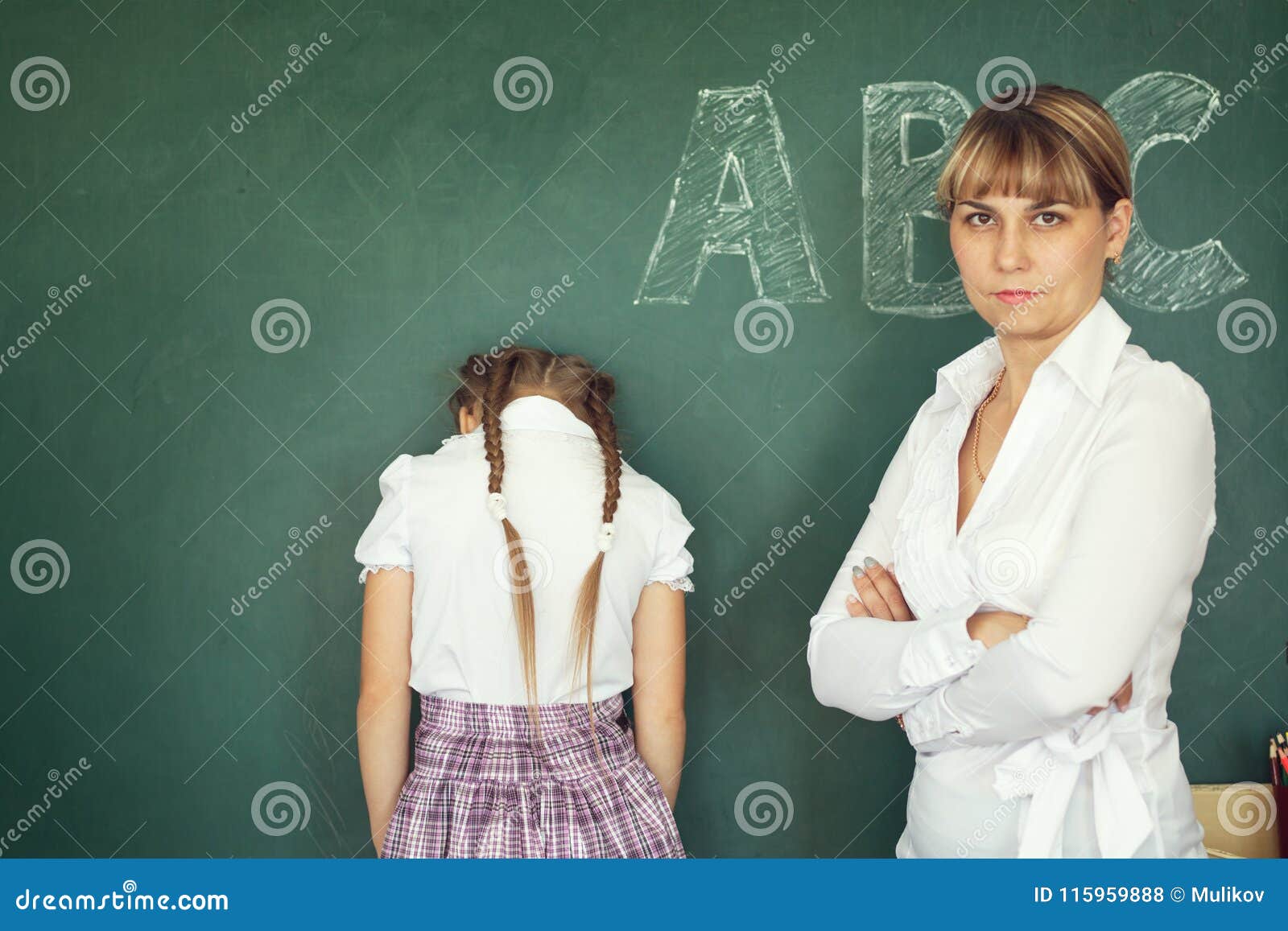 School Girl Punished Teacher