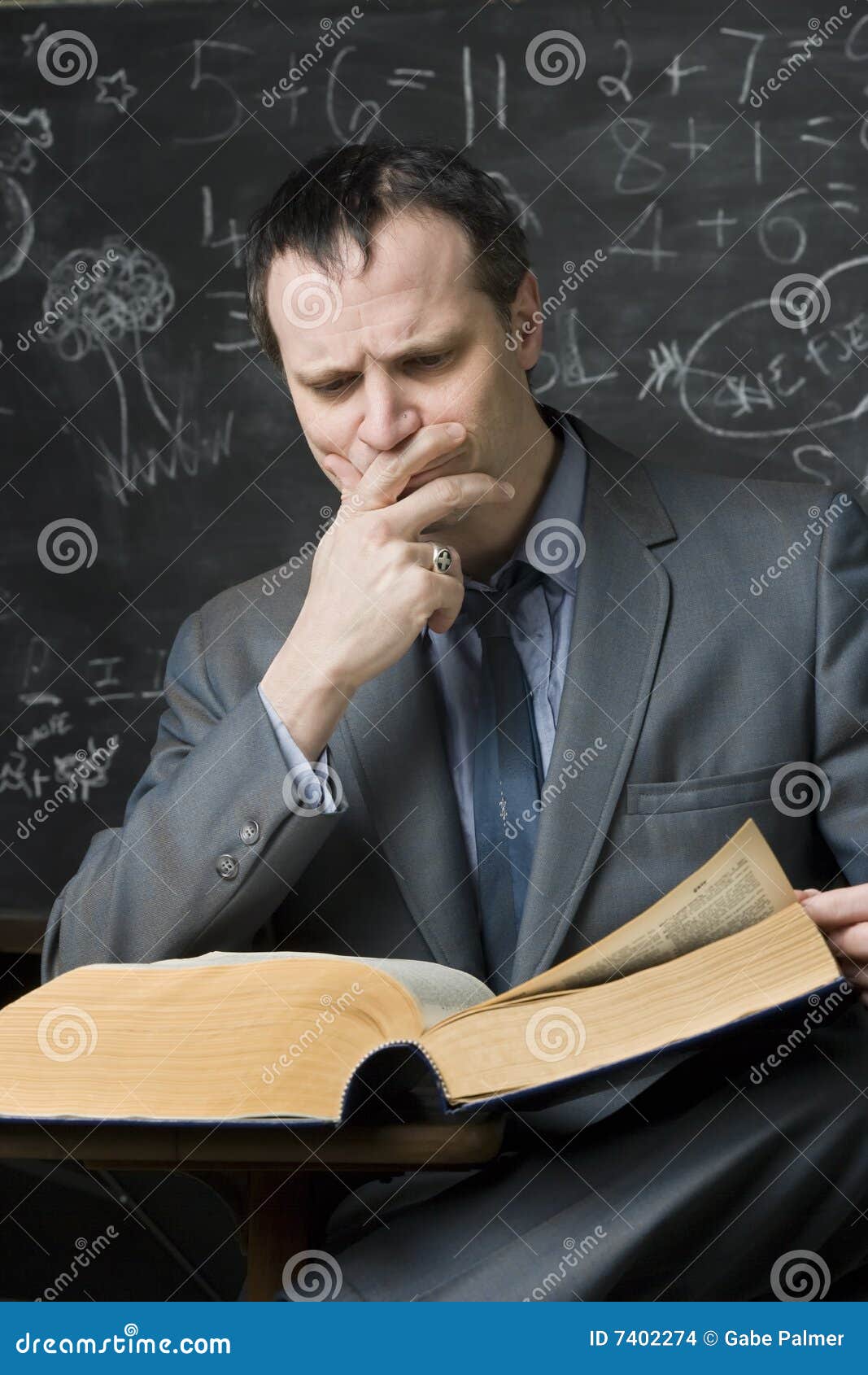 Teacher after hours stock photo. Image of studying, portrait 7402274