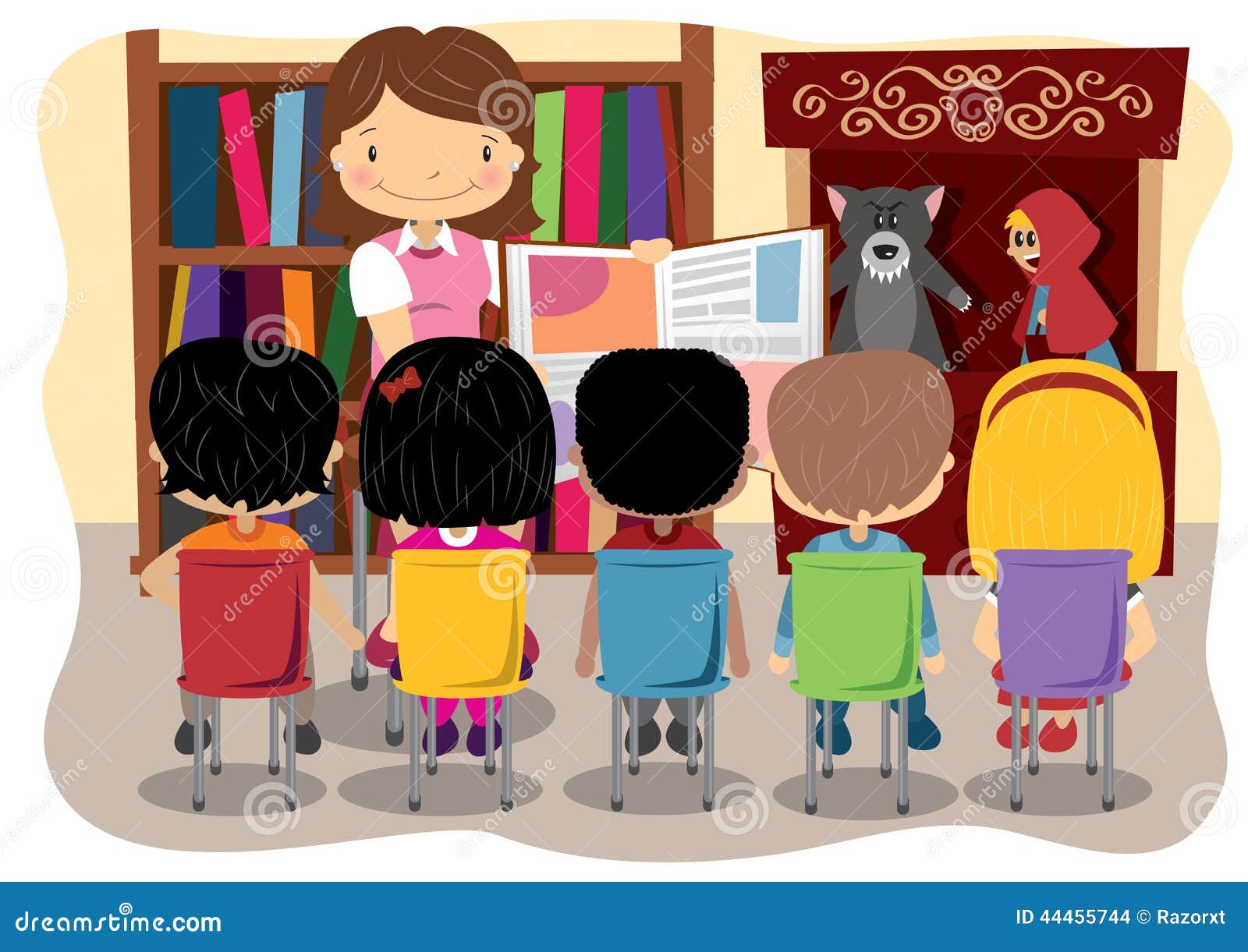 clipart teacher reading to students - photo #45