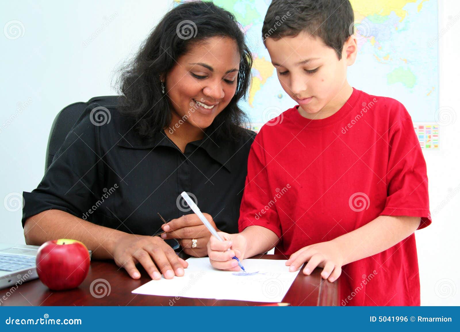 Teacher and Student stock photo. Image of occupation, school 5041996