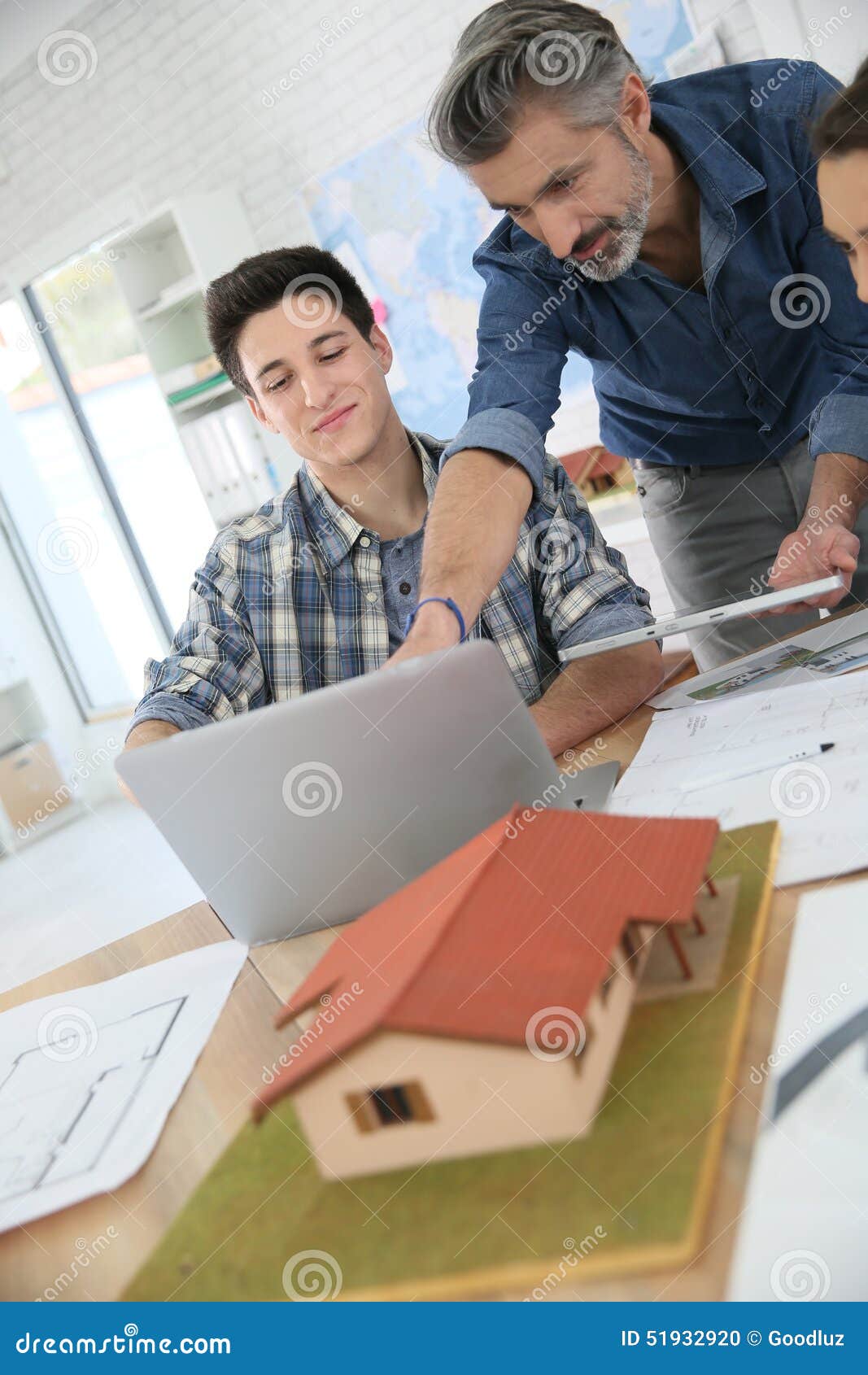 Teacher with Students at Architecture Class Stock Photo Image of architecture, education 51932920