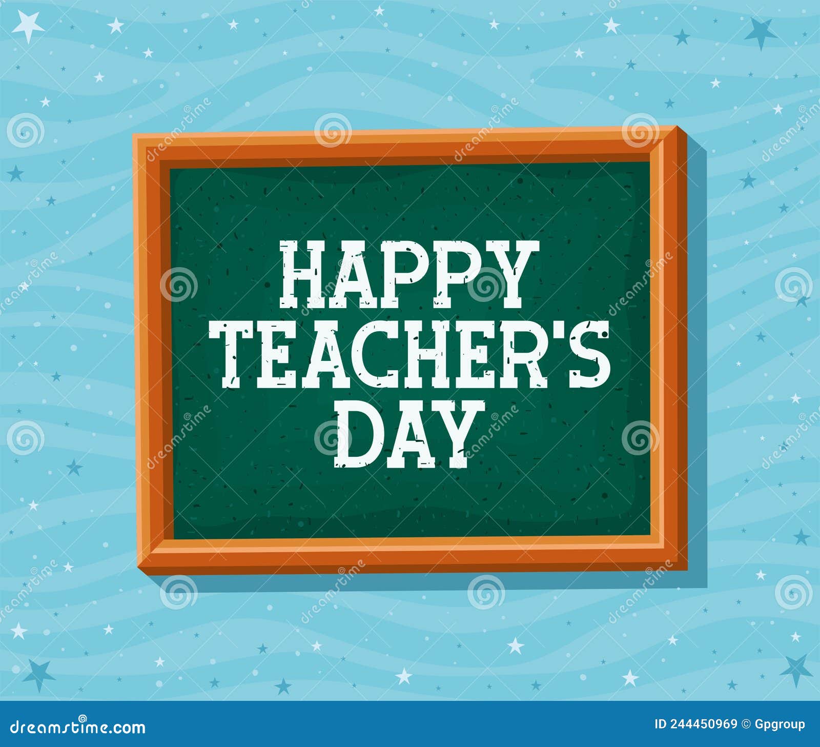 Teachers day poster stock vector. Illustration of teach 244450969