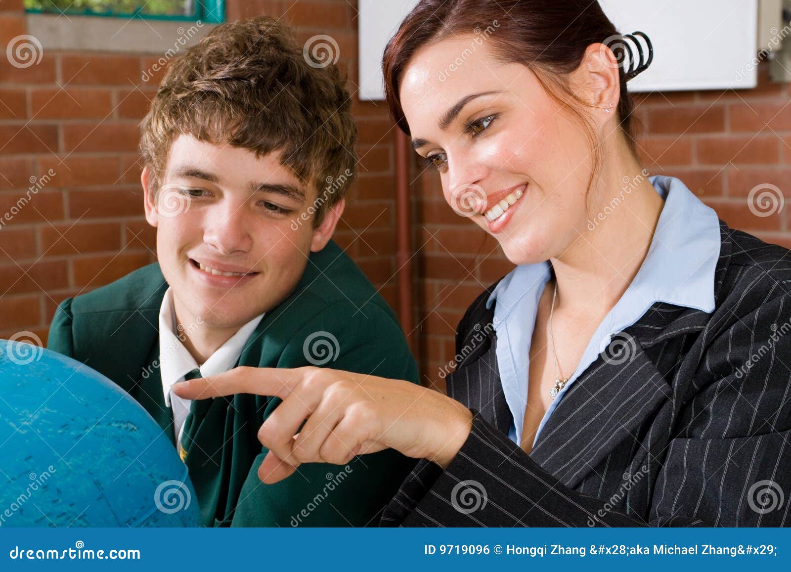 Teaching geography stock photo. Image of globe, formal 9719096