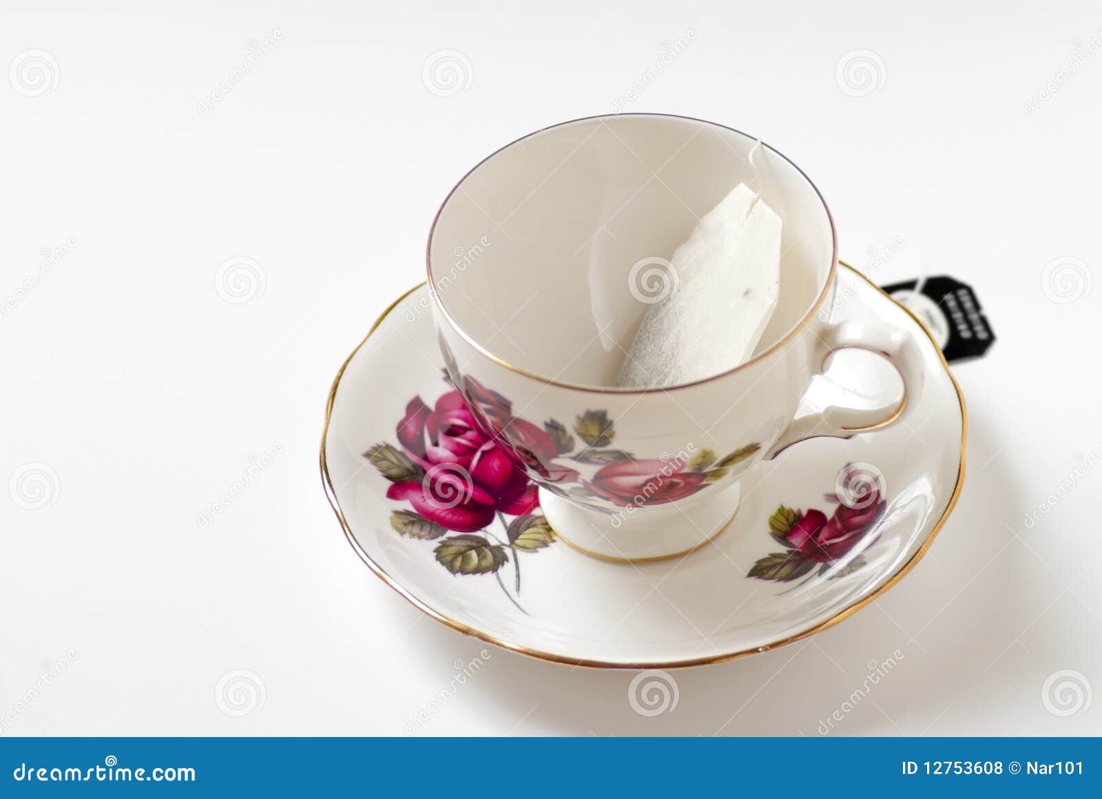 Teacup with Bag stock photo. Image of teabag, string 12753608