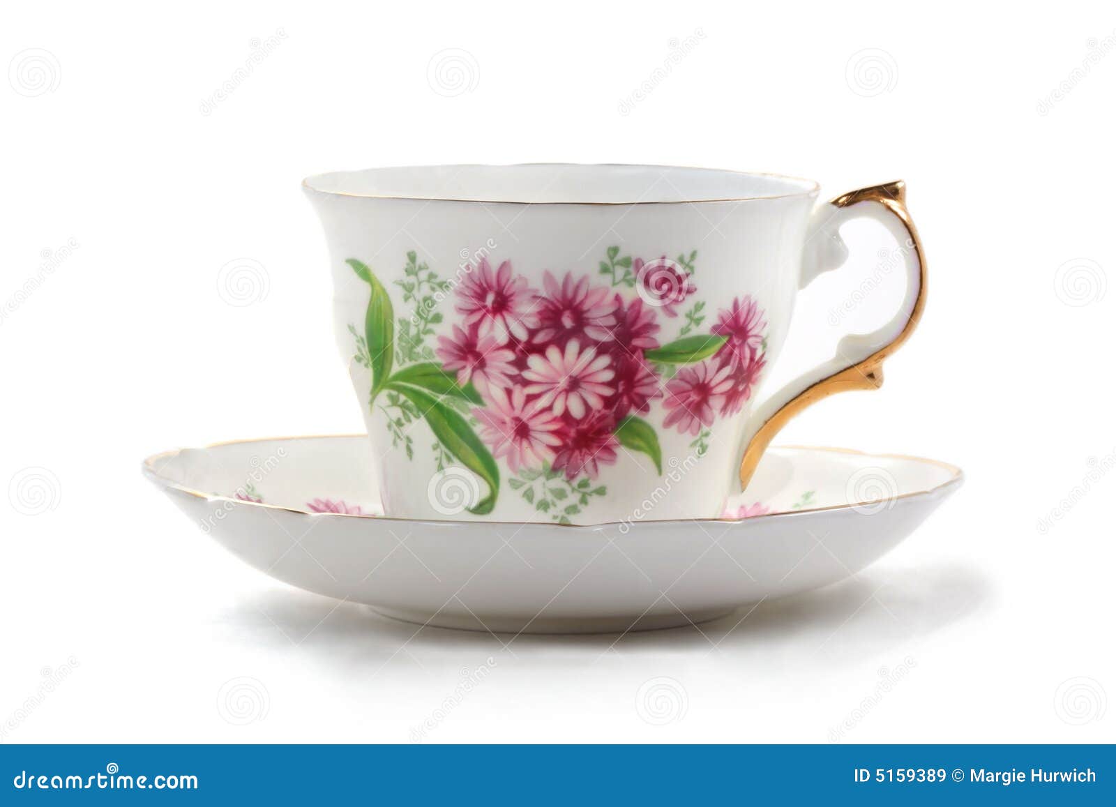 Teacup and Saucer stock image. Image of historic, delicate 5159389