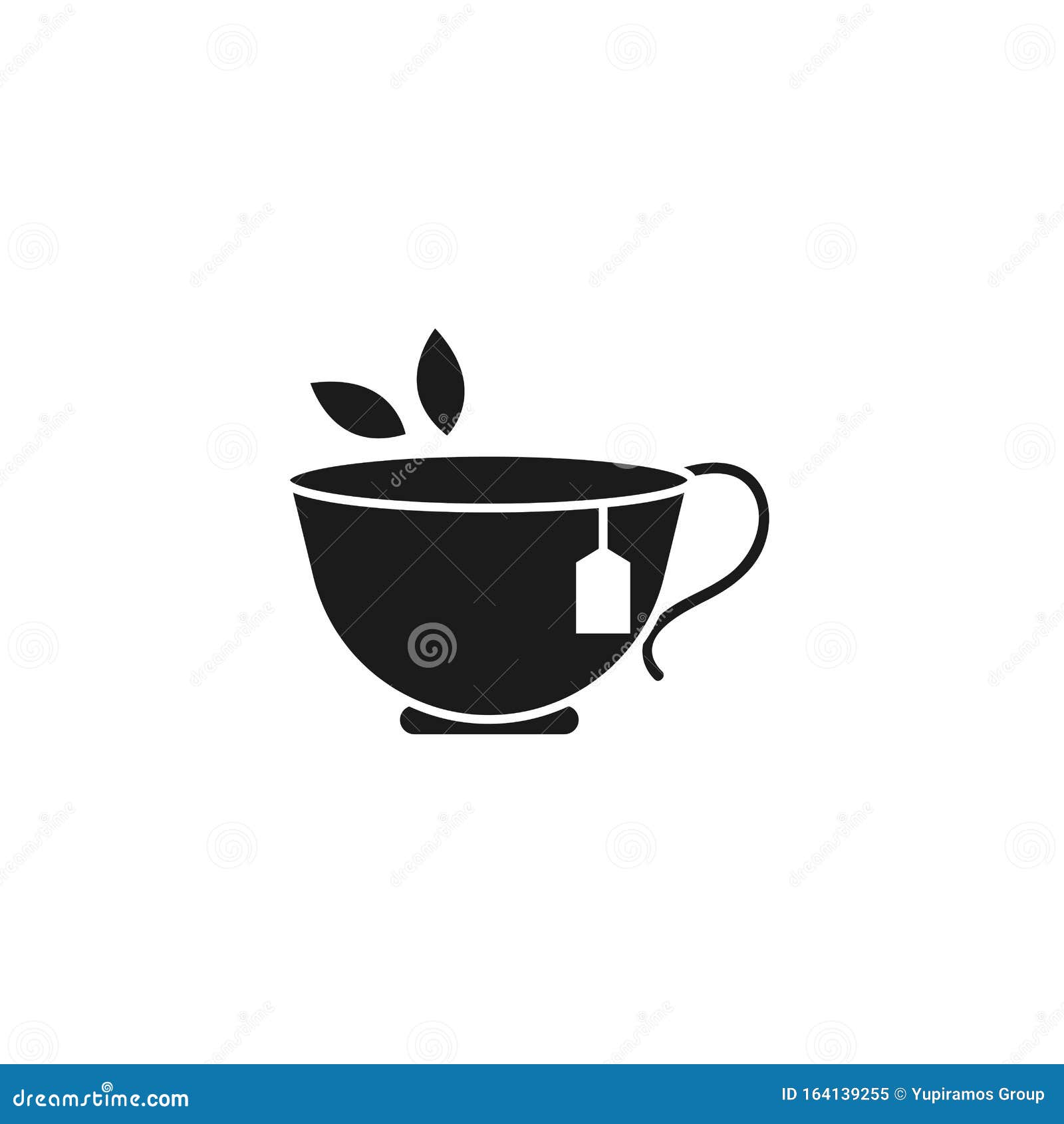 teacup spa silhouette style icon