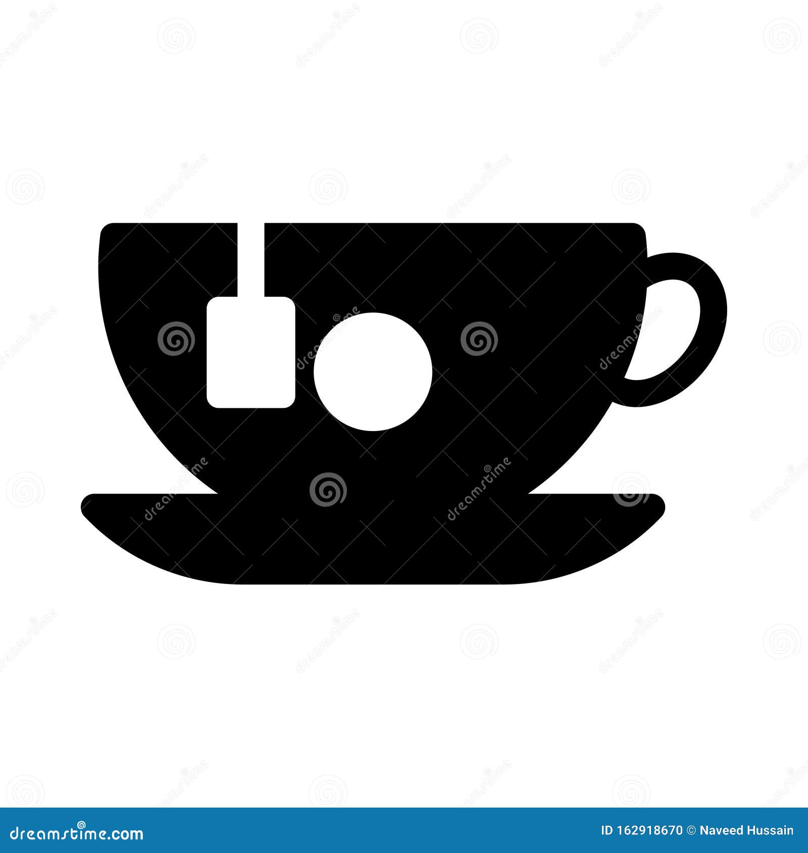 Teacup Vector Glyph Flat Icon Stock Vector Illustration of healthy