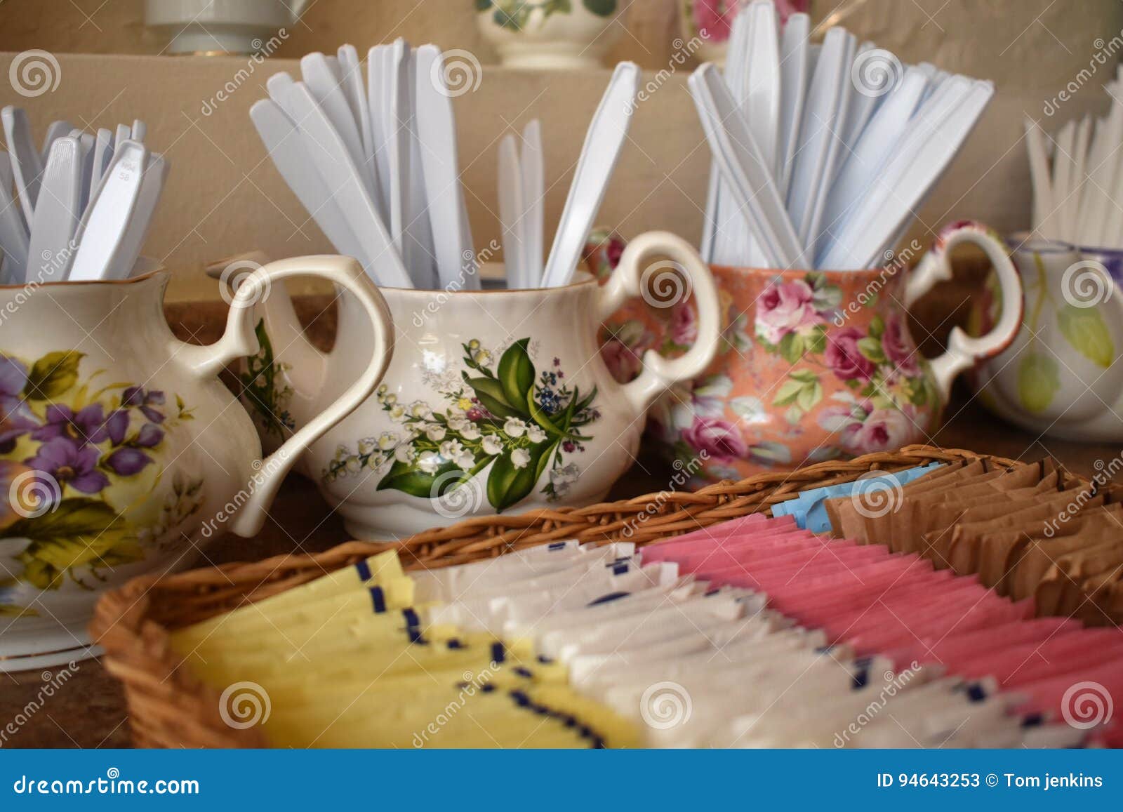 Teacups stock image. Image of breakfast, restaurant, handles 94643253
