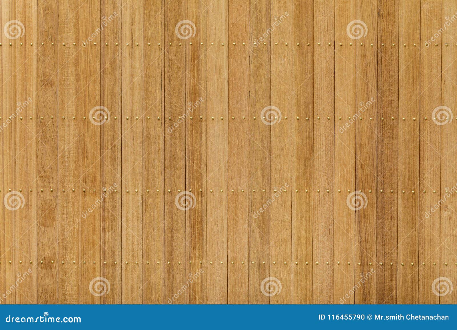 Teak Wood Panel with Brass Nail Stock Photo Image of parquet, timber
