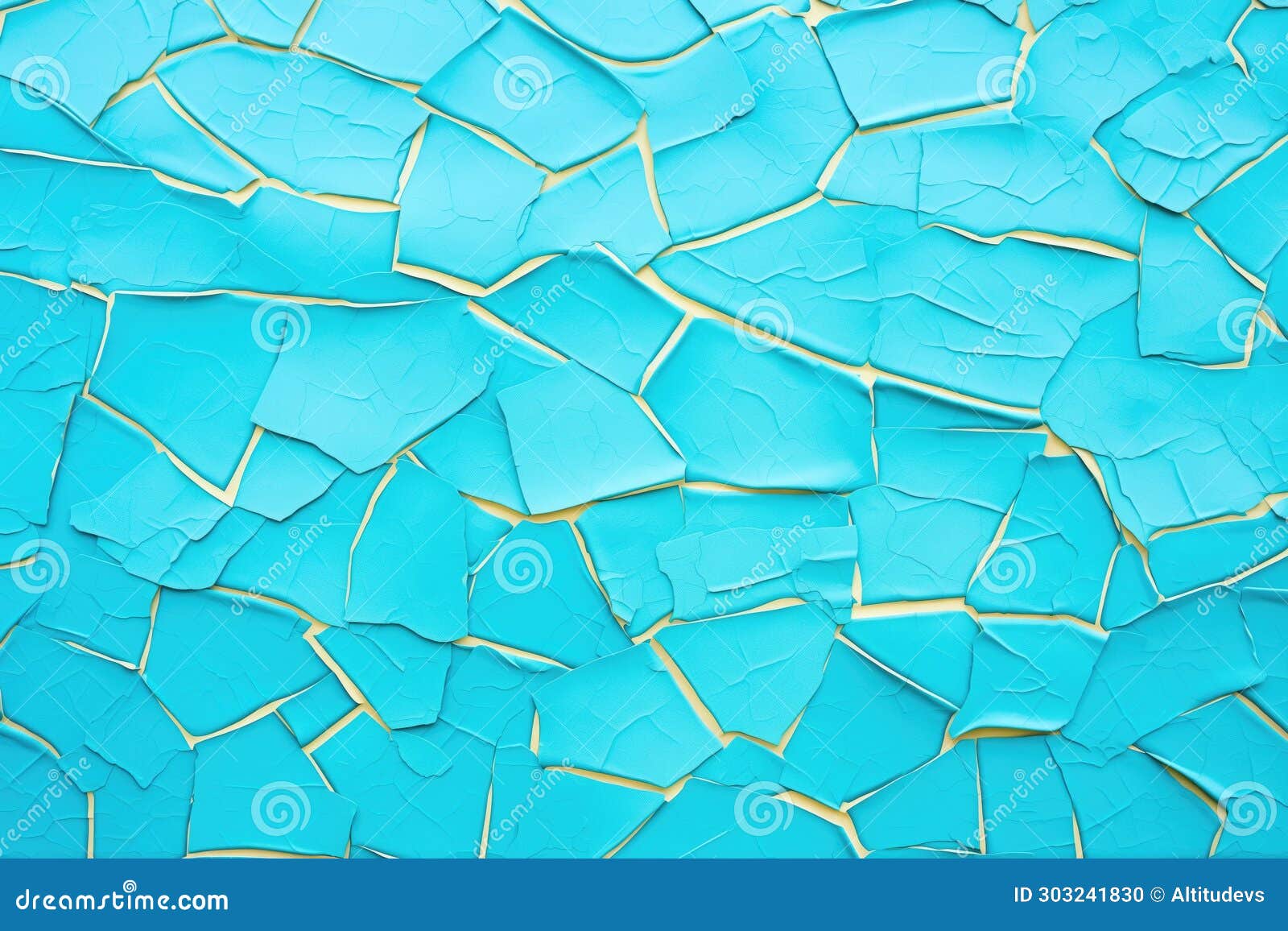 Teal Paint with Fine Crackle Texture Stock Illustration Illustration