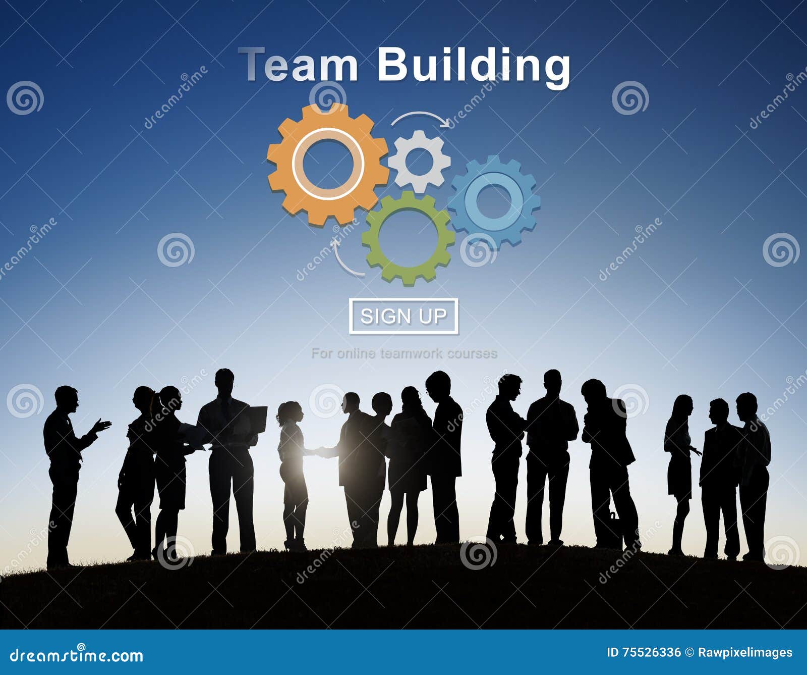 team building busines collaboration development concept