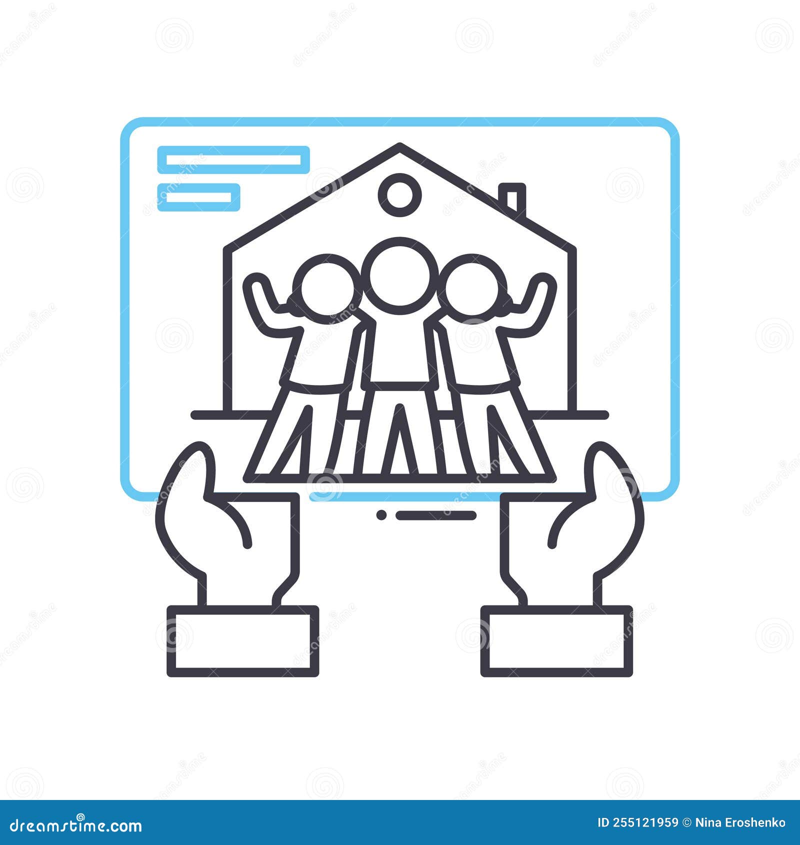 Team Building Event Line Icon Outline Symbol Vector Illustration team-building-event-line-icon-outline-symbol-vector-illustration