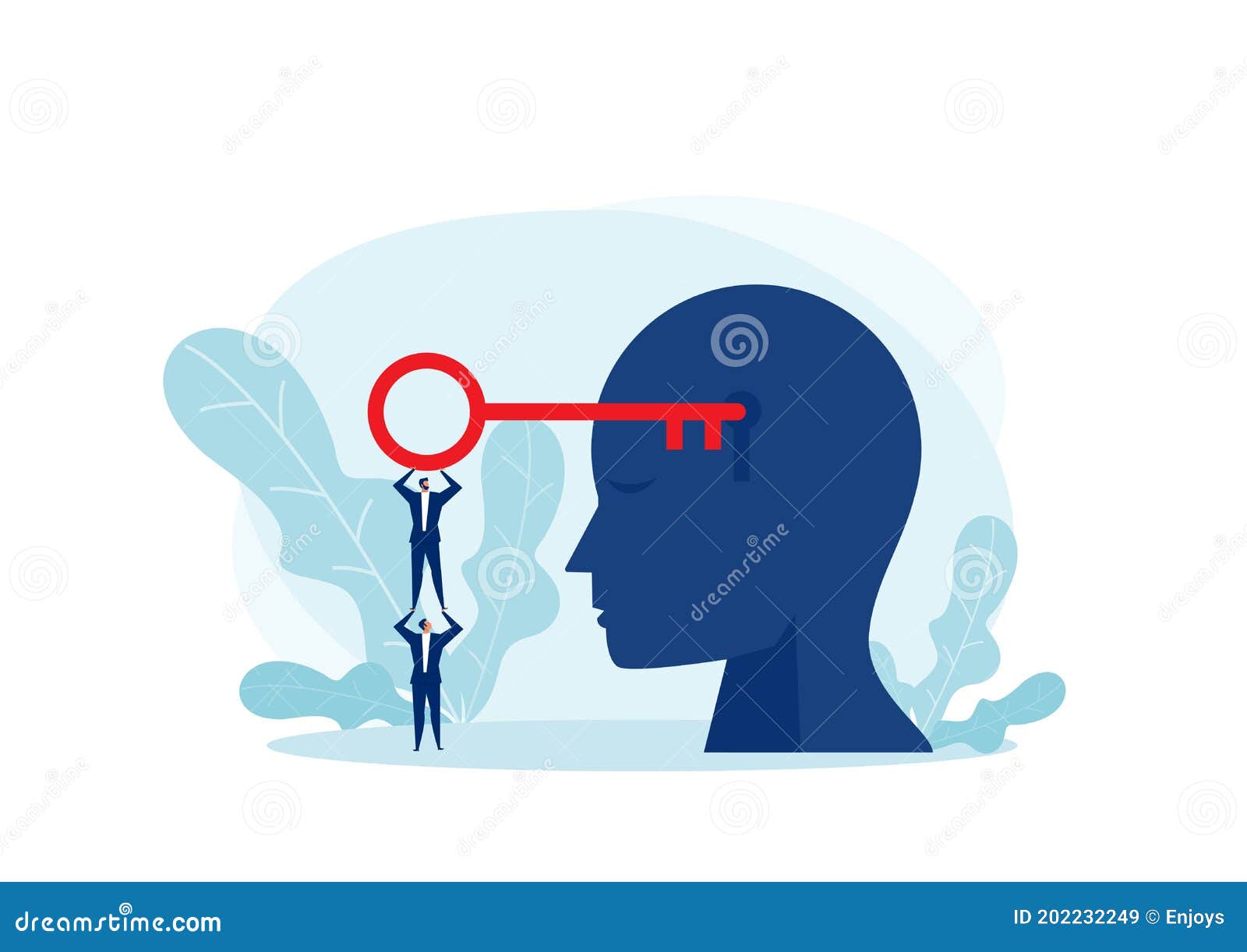 Head Silhouette Bursting Out With Ideas As Rocket Symbols. Man Thinking New  Crutial Informations. Businessman Showing Updates With Symbols. Executive  Making Decisions In Mind Stock Photo - Alamy