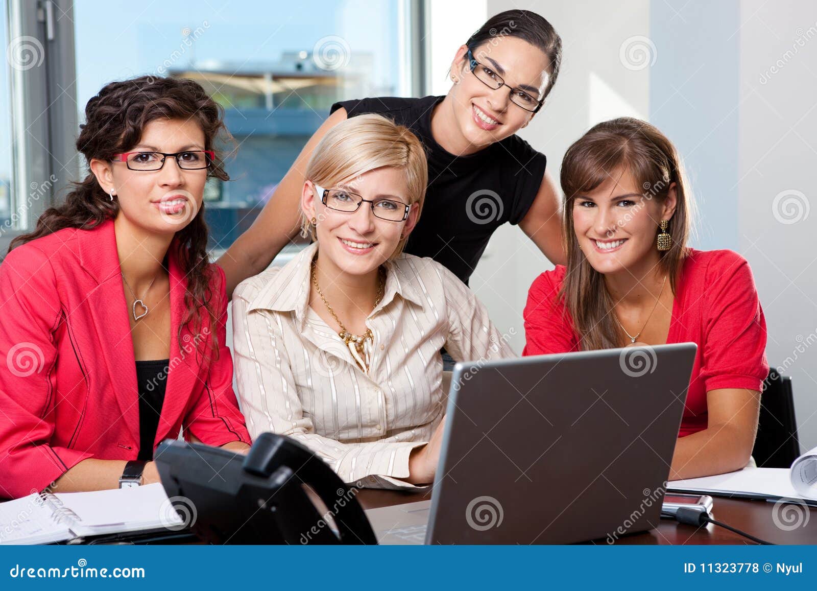 team of businesswomen