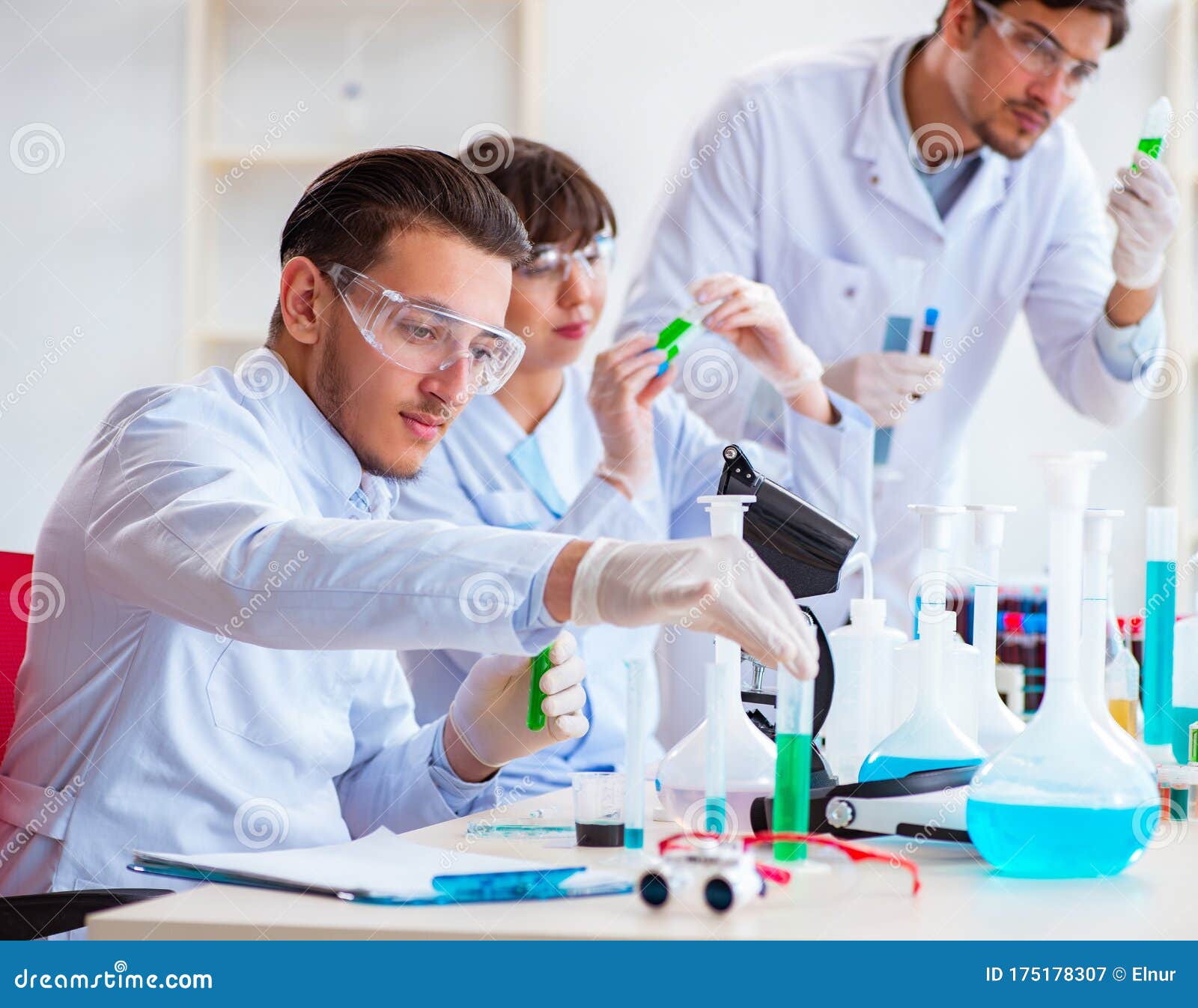 Team of Chemists Working in the Lab Stock Image Image of biology researcher: 175178307 Team of Chemists Working in the Lab Stock Image Image of biology researcher: 175178307