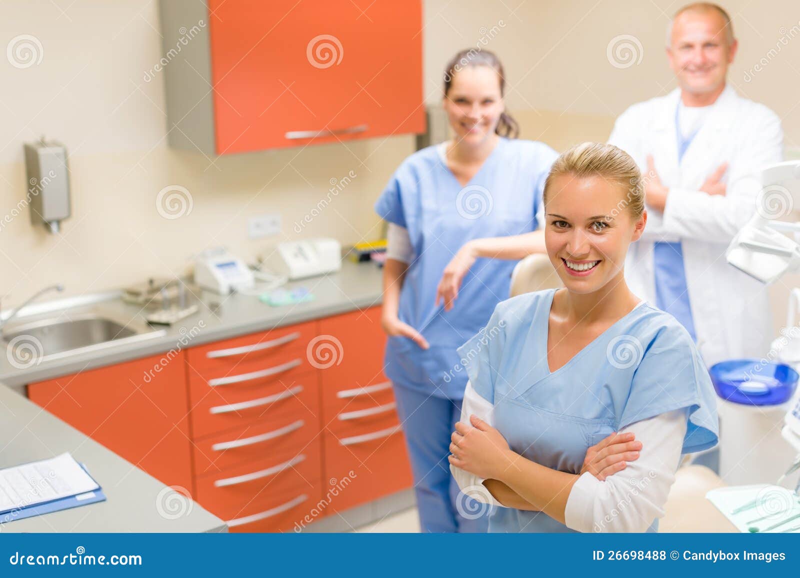Team of Dentist and Nurses Dental Surgery Stock Photo Image of care