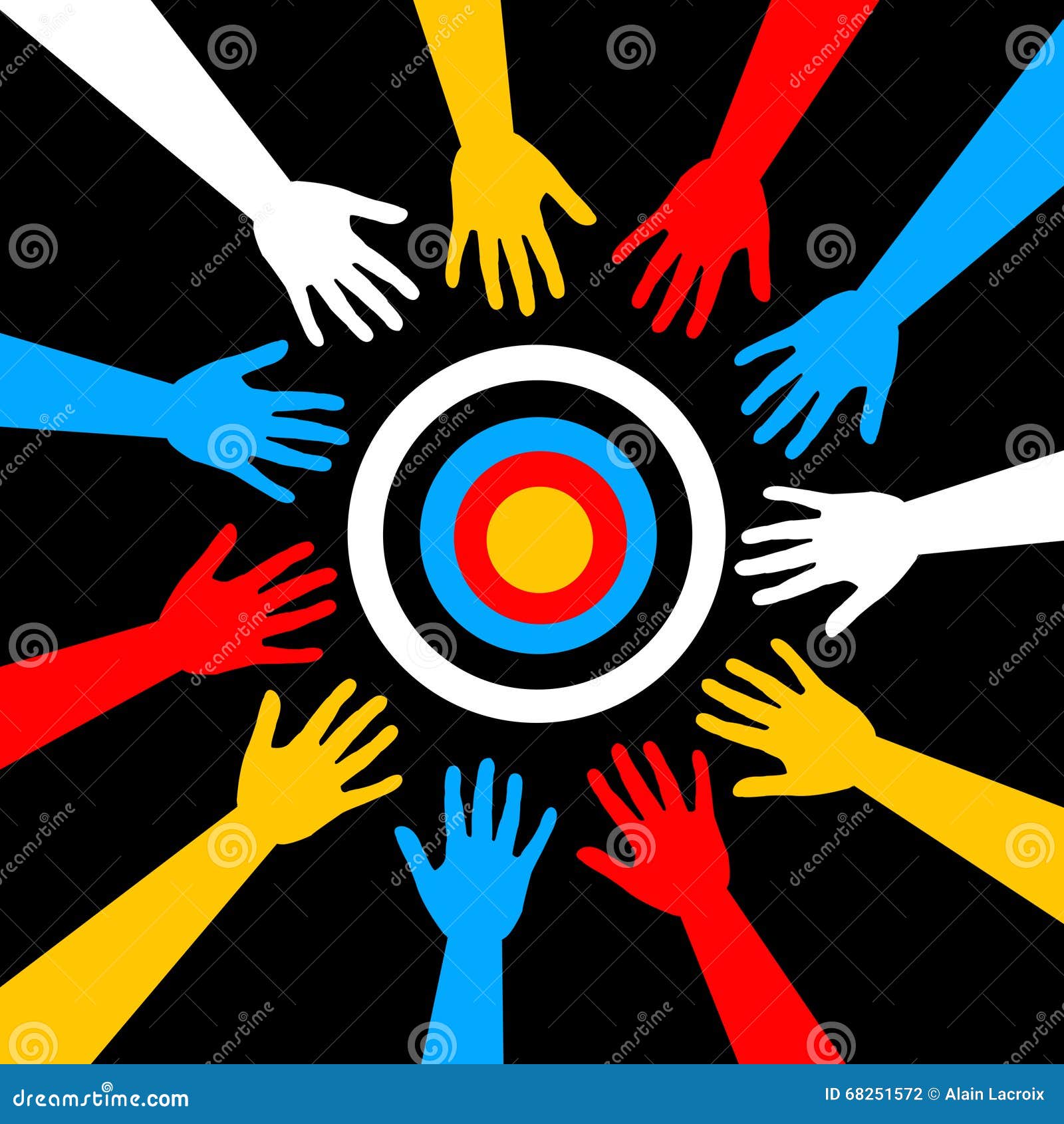 Team goal stock illustration. Illustration of networking 68251572