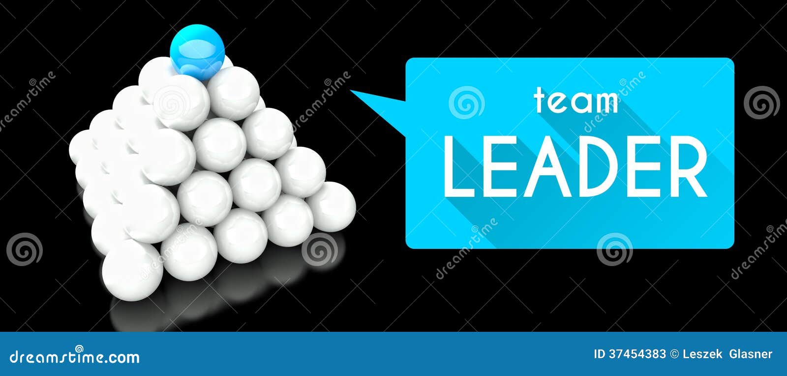 Team Leader, Conception of Leadership Stock Illustration Illustration