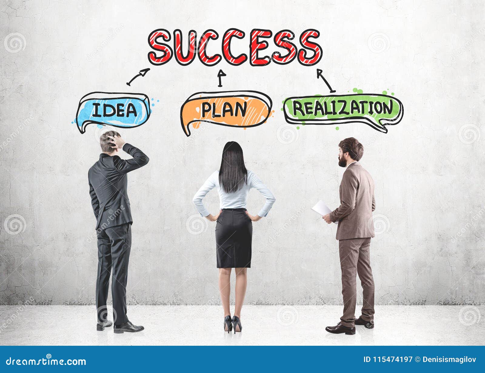 Team Looking for Success in Business and Life Stock Image - Image ...