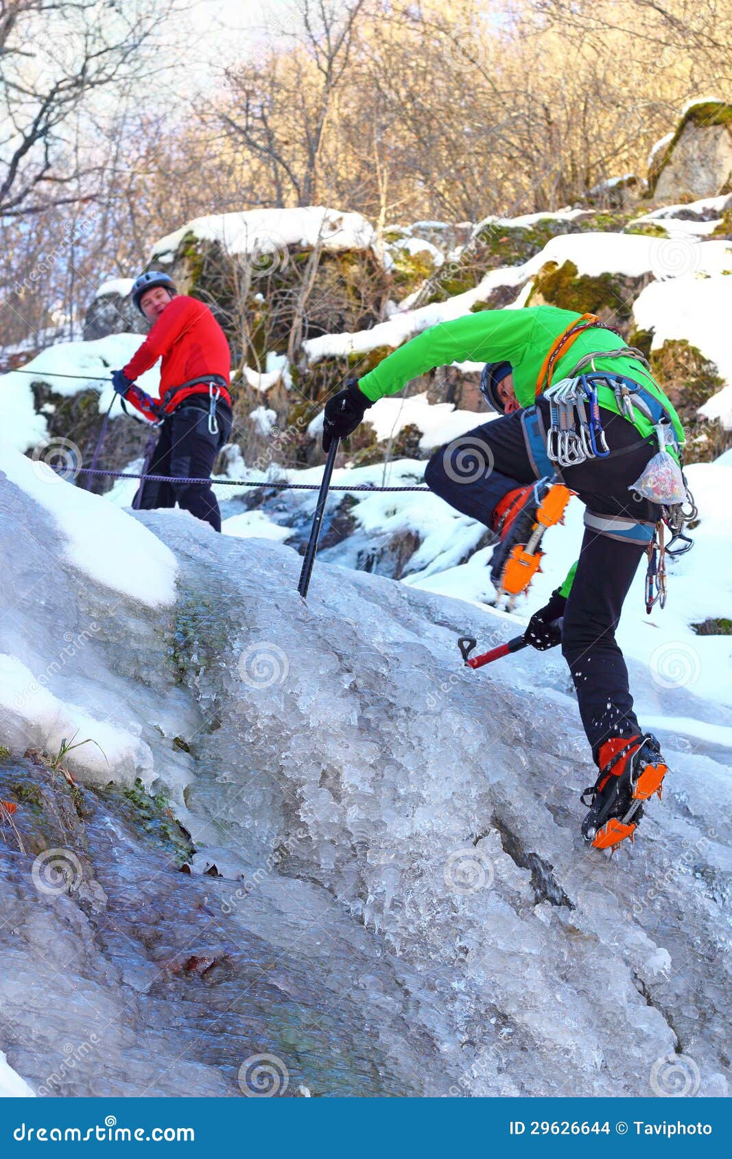 Team of Mountaineers Heading To the Summit Stock Photo Image of